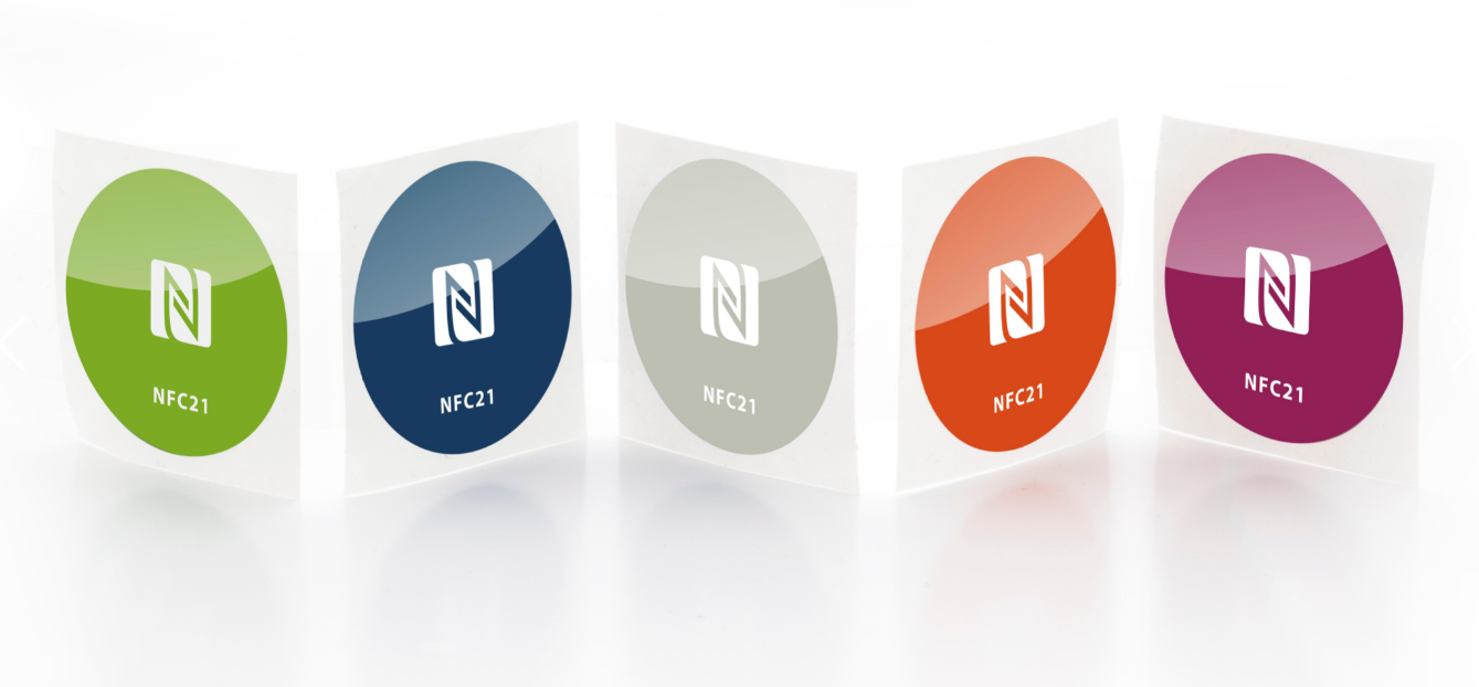 Bunte NFC-Sticker für iOS App-Clips