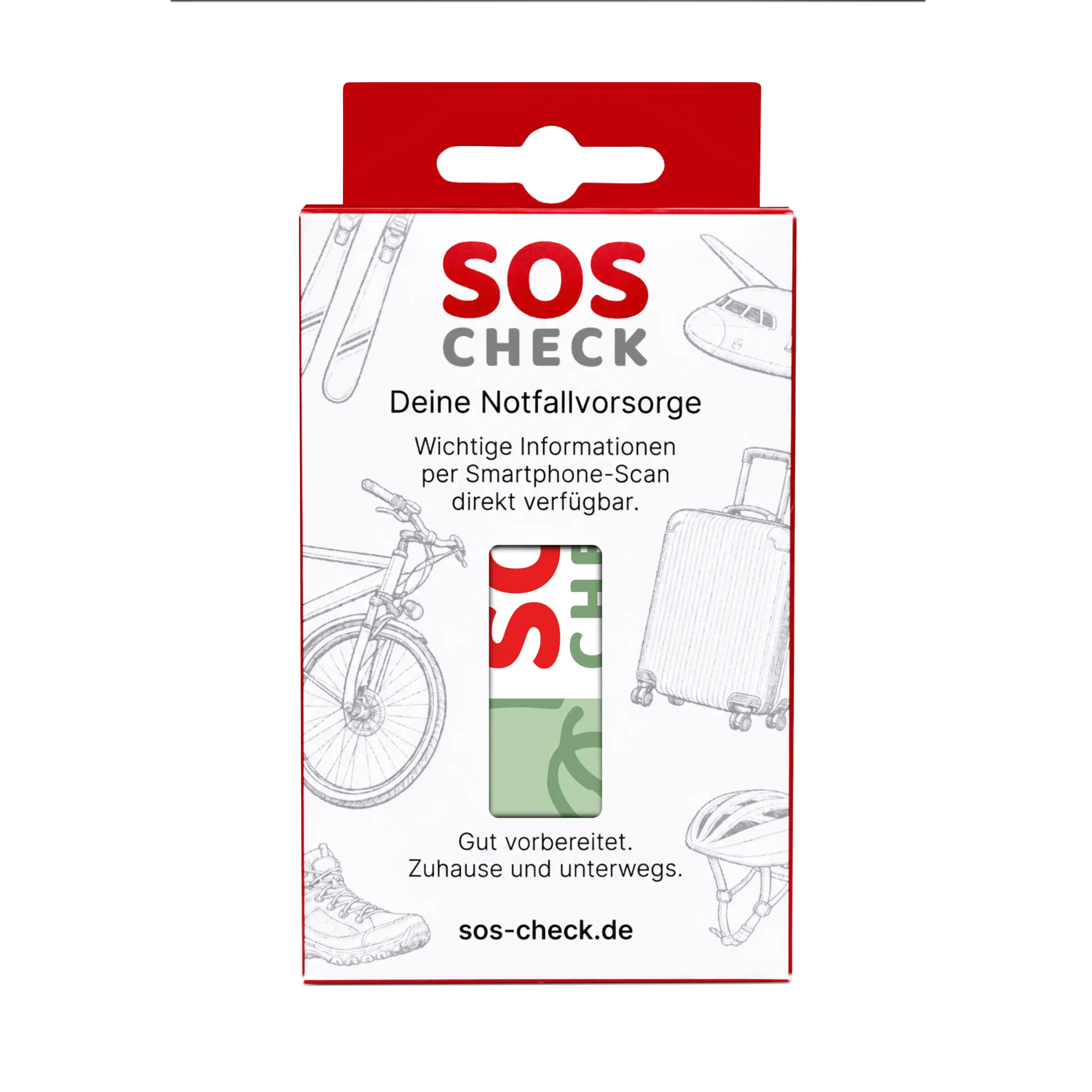 SOS-Check Card - Smart Emergency Card - PVC - 85,6 x 54 mm - Green