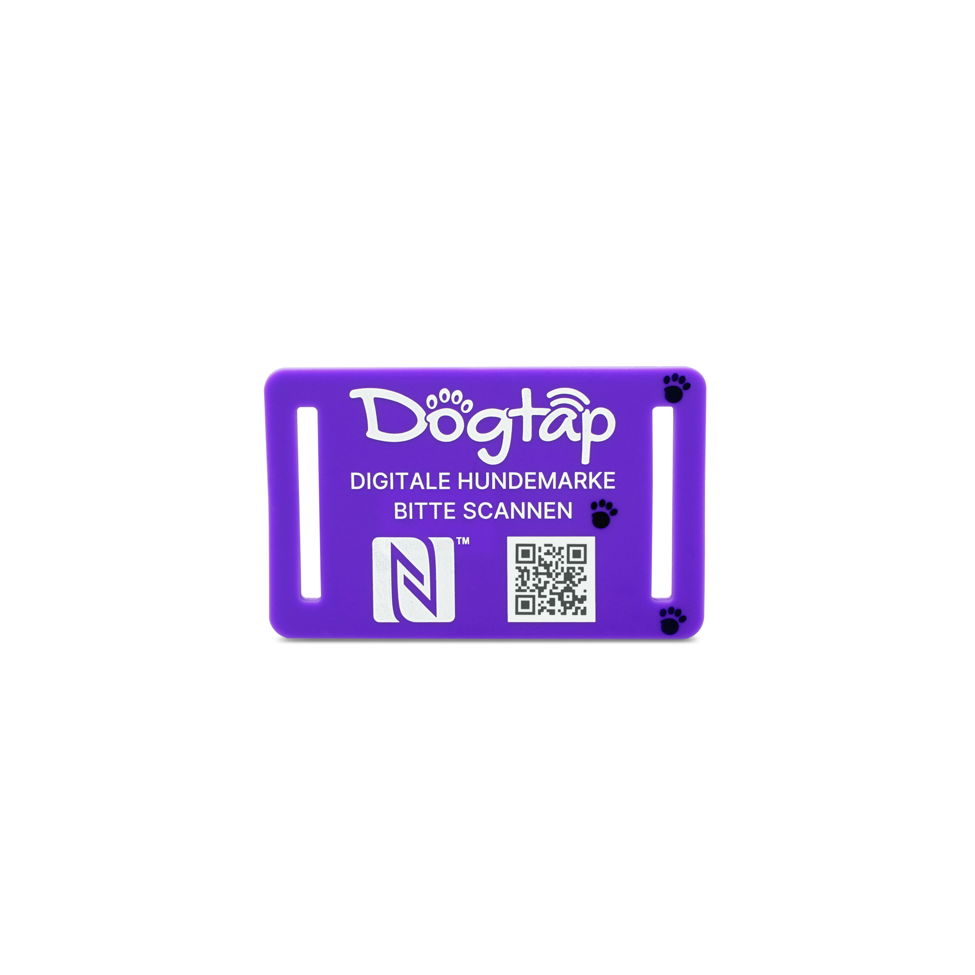 Dogtap Light Small aus Silikon in lila mit deutscher Aufschrift