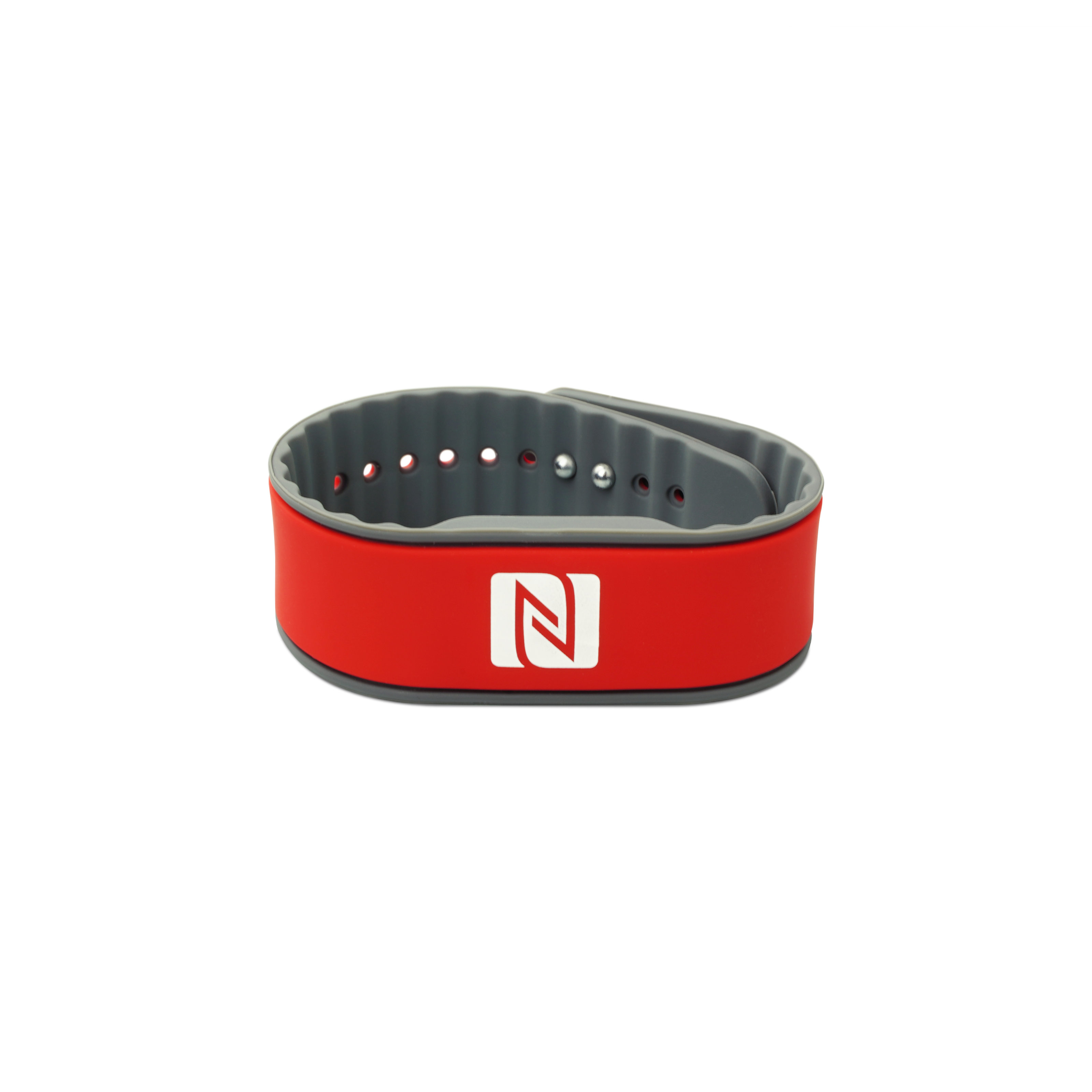 NFC Armband Silikon - 260 x 27 x 5 mm - NTAG216 - 924 Byte - rot