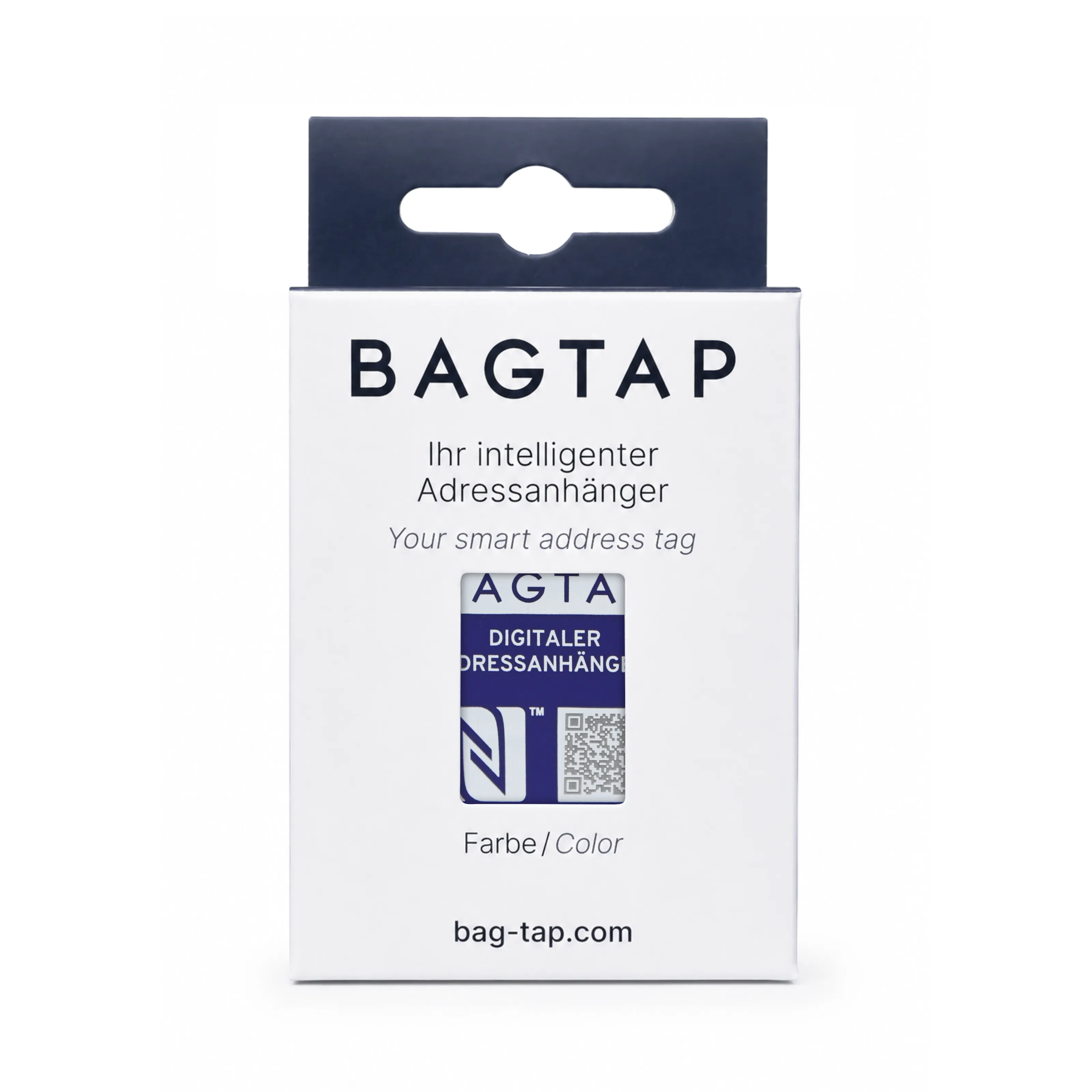 Bagtap Flex - Digital Luggage Tag - Silicone - 30 x 60 mm - purple