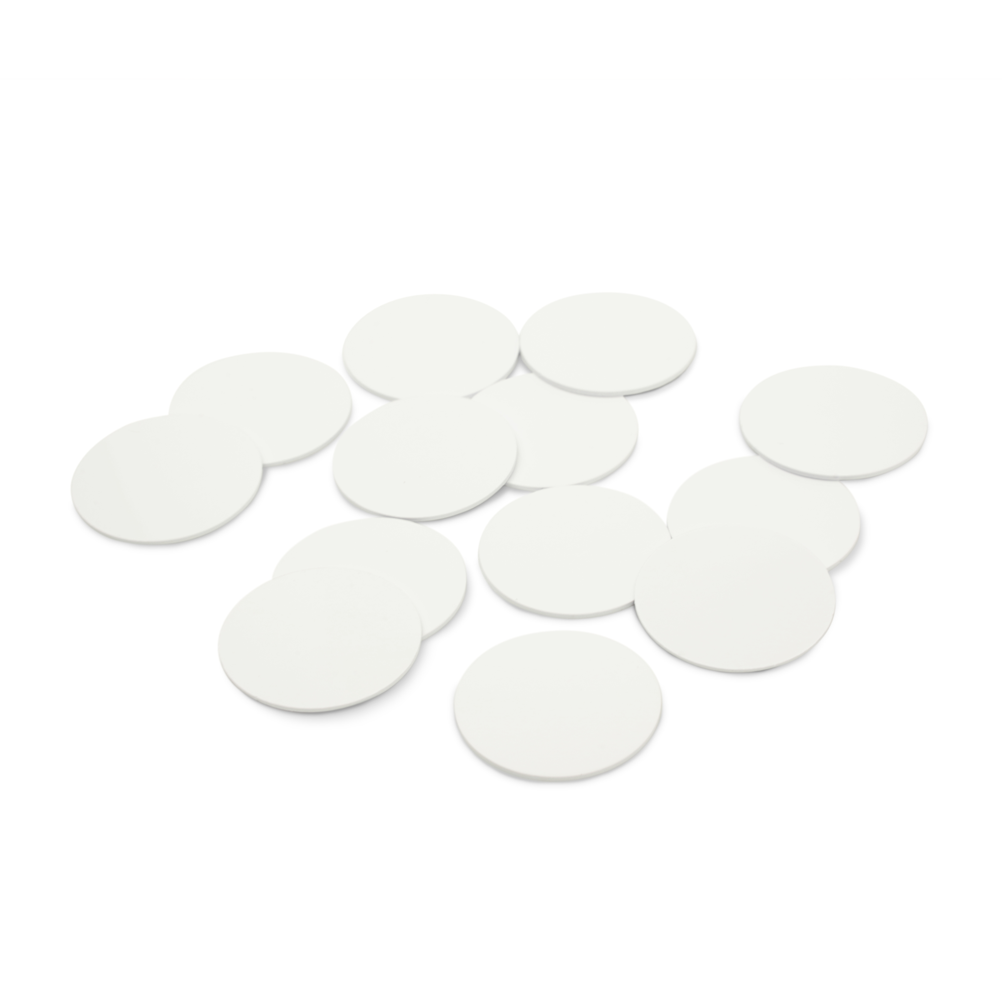 NFC Coin PVC - 25 mm - NTAG216 - 924 Byte - white - without adhesive layer