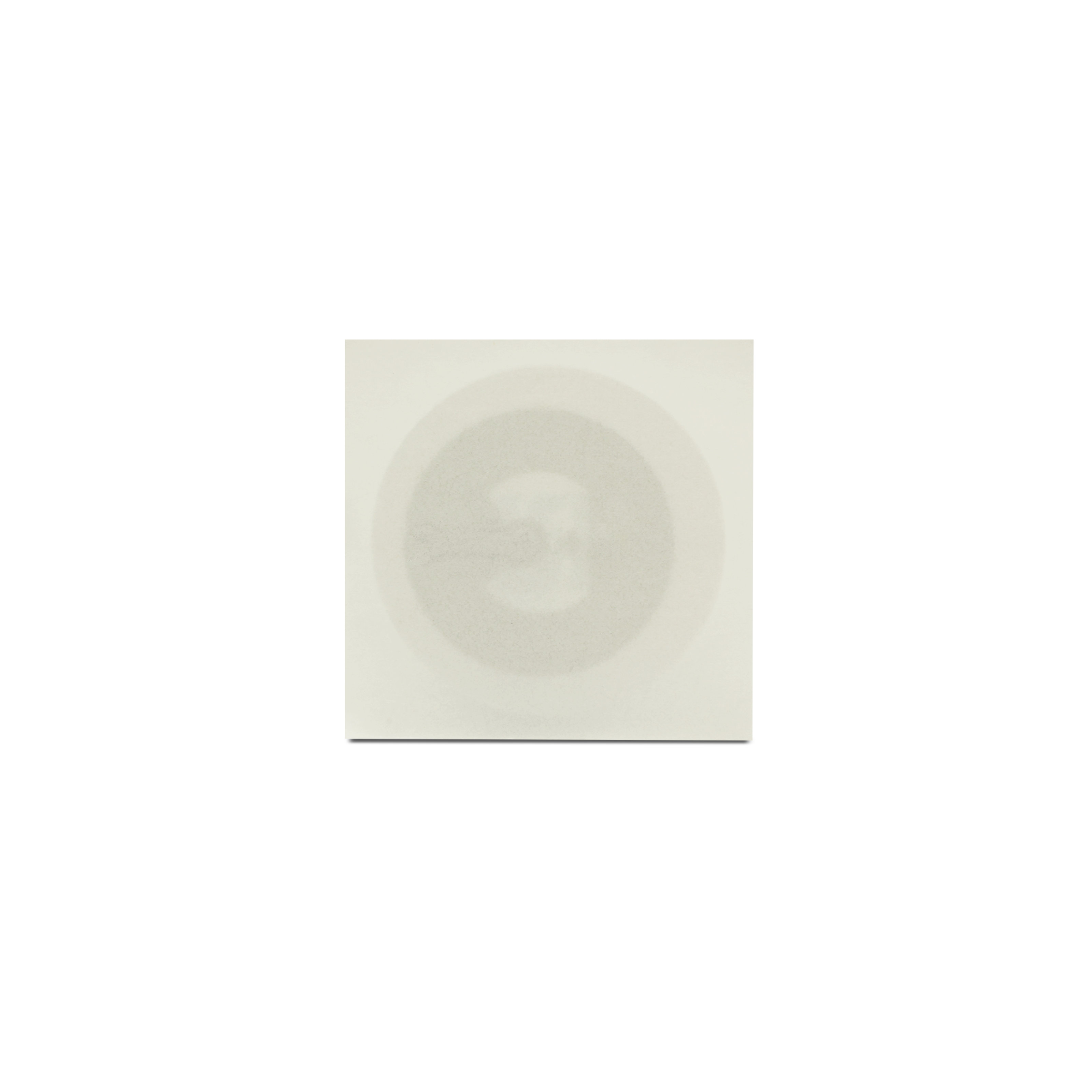 NFC Sticker PET - 30 mm - NTAG215 - 540 Byte - weiß mit Logo grau
