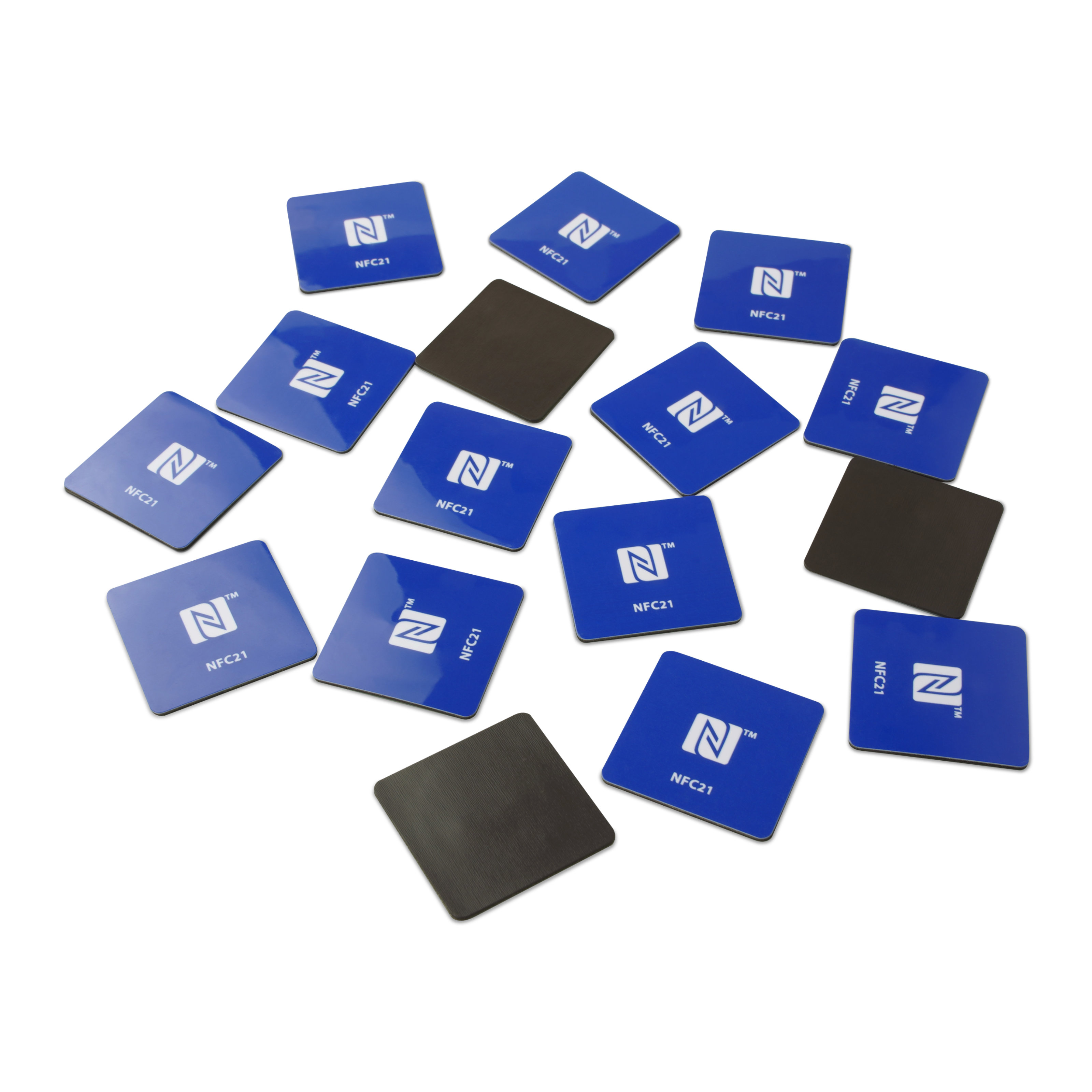 NFC Magnet PET - 30 mm - NTAG215 - 540 Byte - blau