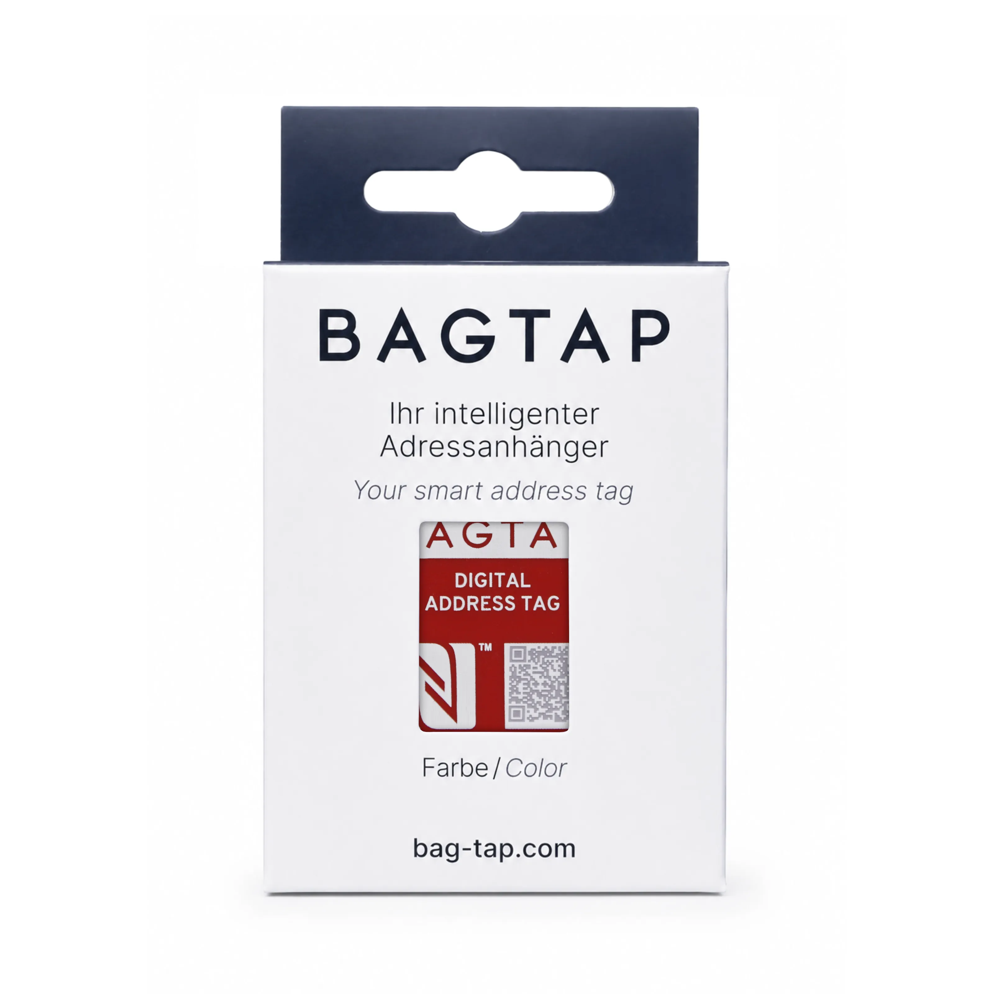 Bagtap Flex - Digitaler Kofferanhänger - Silikon - 30 x 60 mm - rot