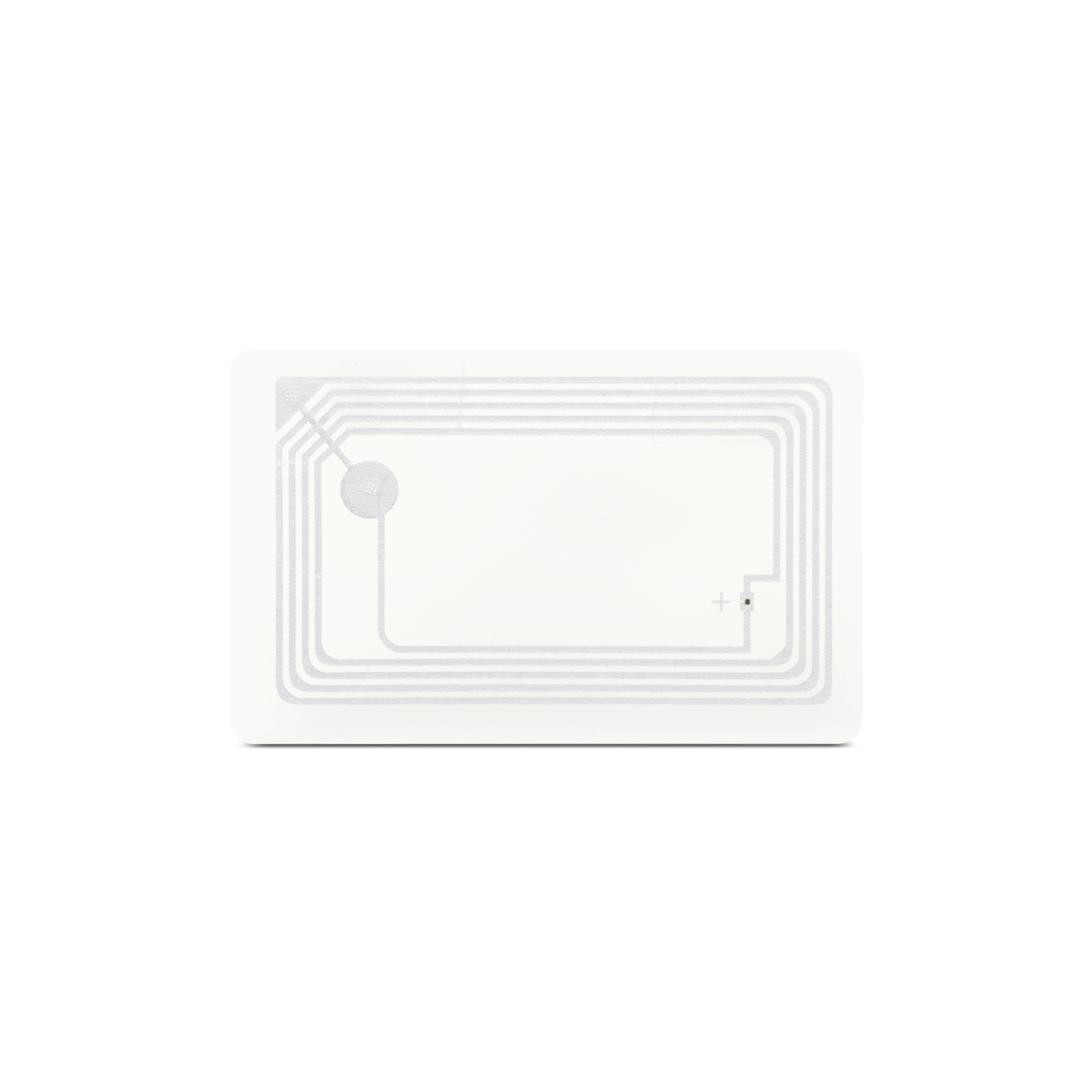 Horizontal stehende transparente NFC Karte 