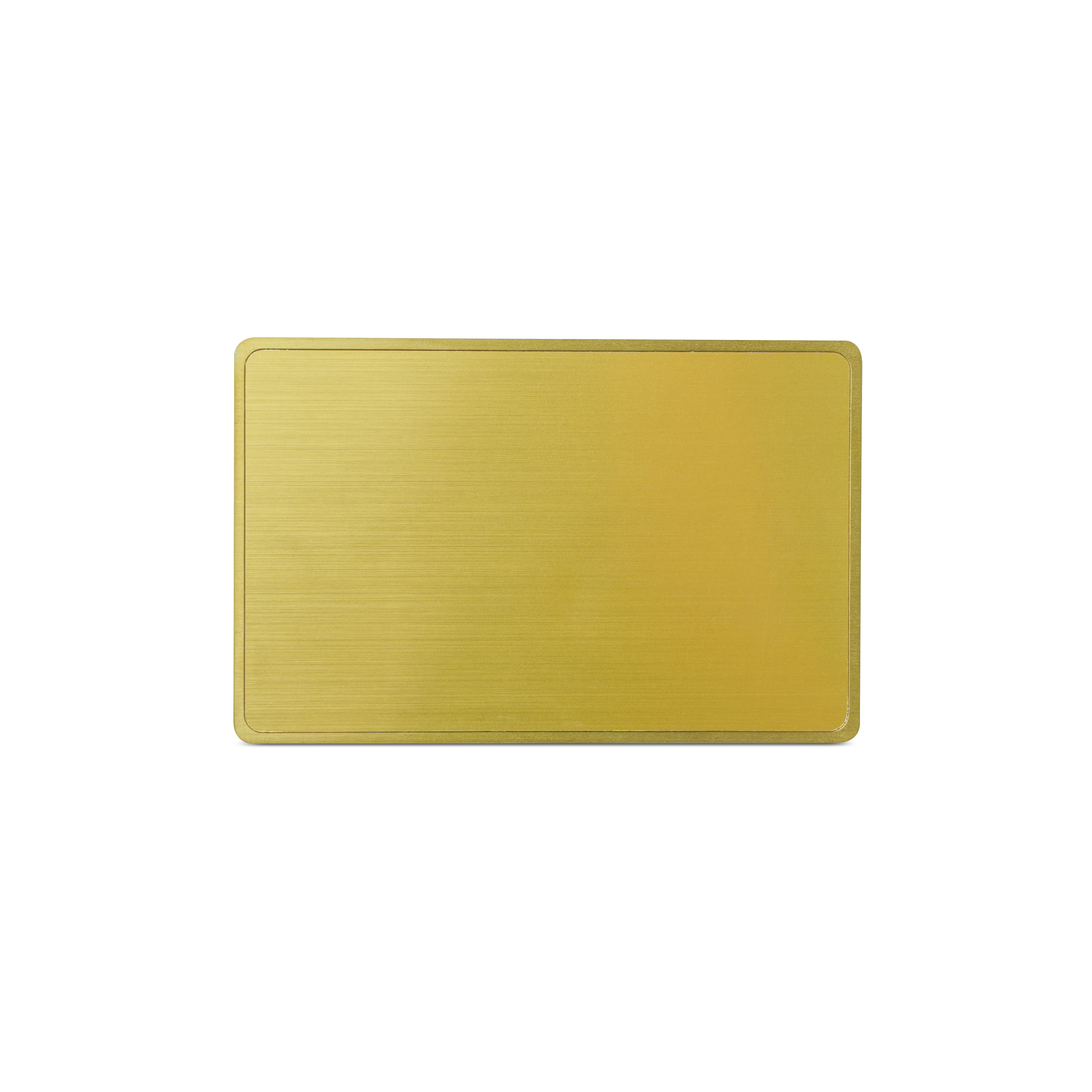 NFC Karte Metall/PVC - 85,6 x 54 mm - NTAG213 - 180 Byte - gold matt