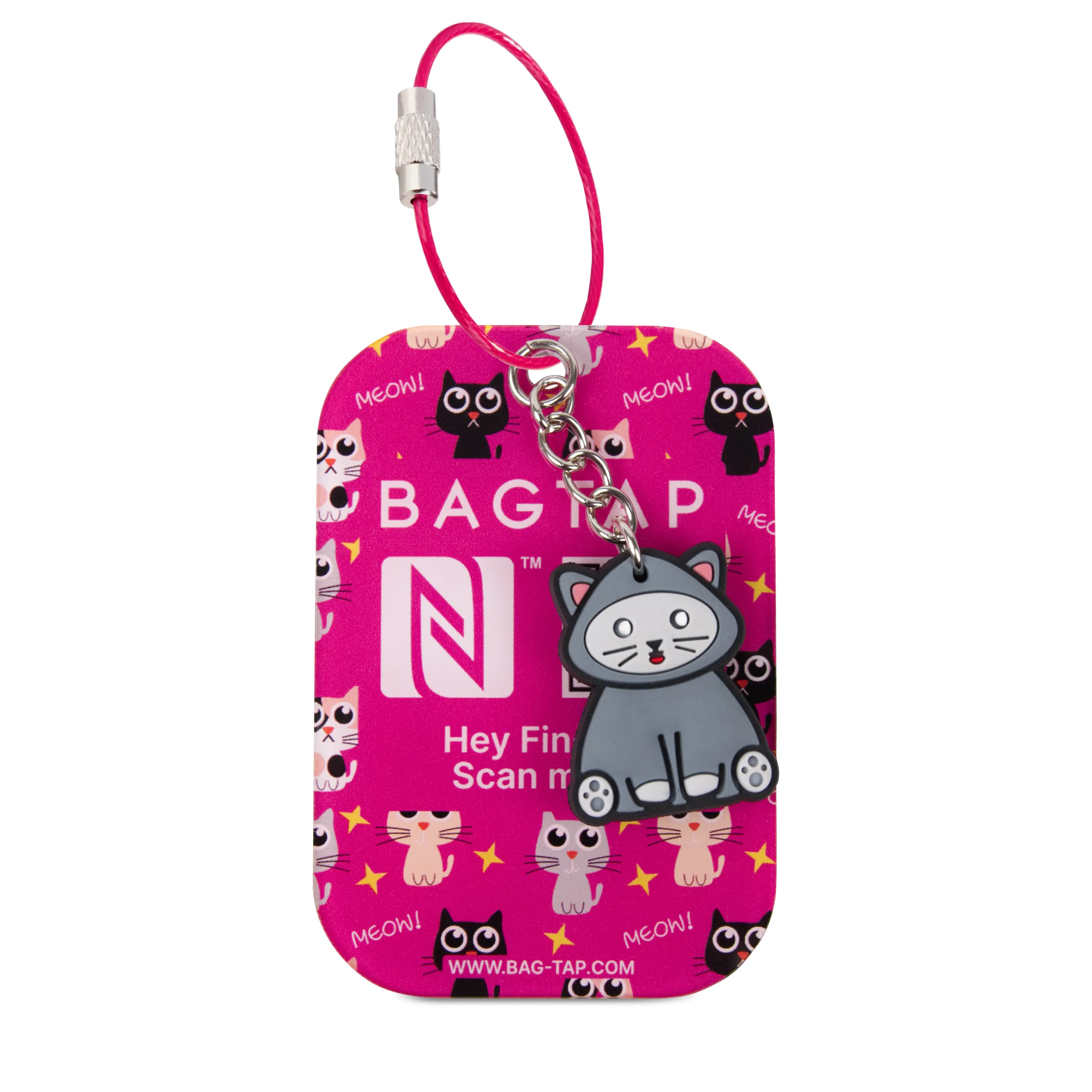 Bagtap Kids - Digitaler Kofferanhänger - Acryl - 55 x 80 mm - Cat