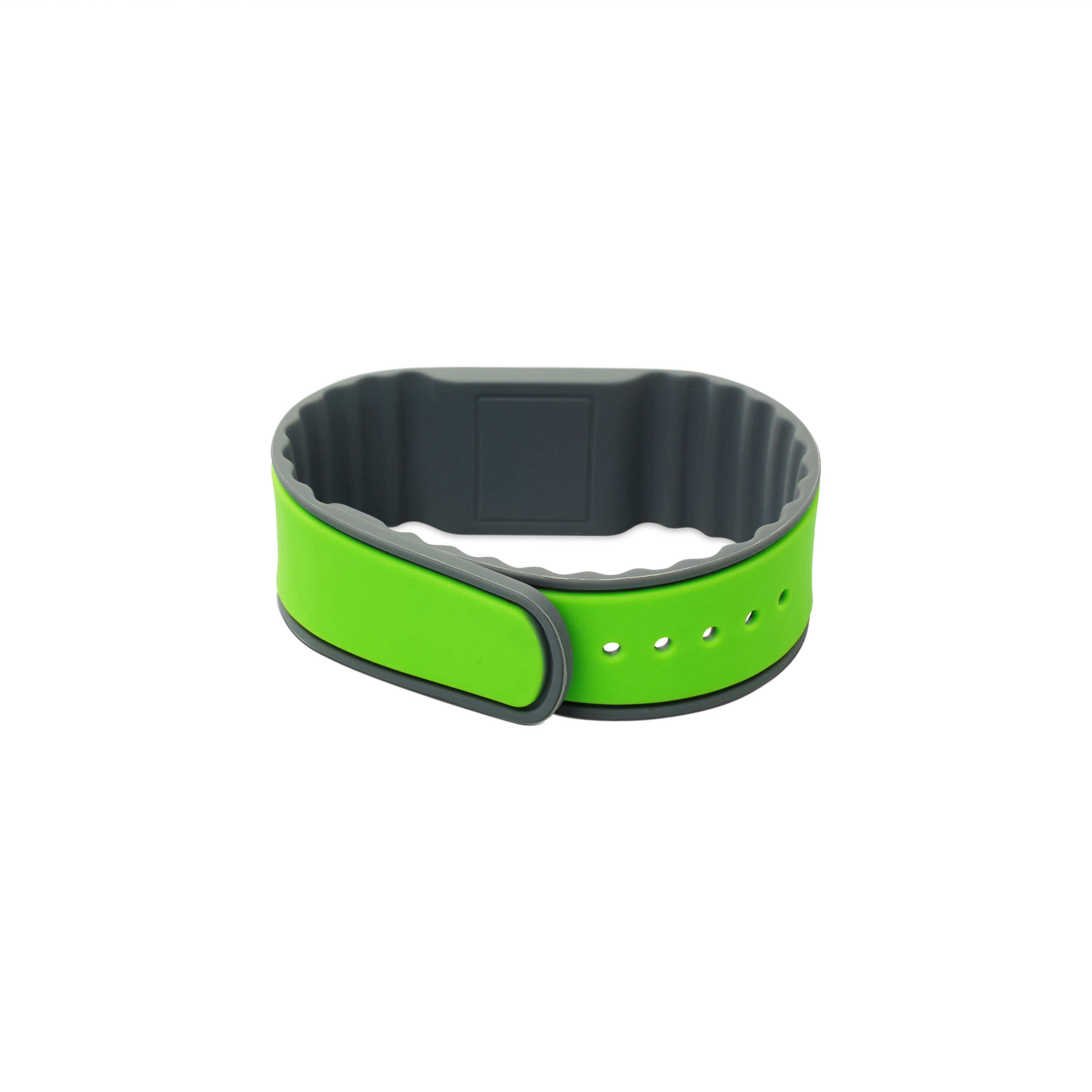 NFC Armband Silikon - 260 x 27 x 5 mm - NTAG216 - 924 Byte - grün