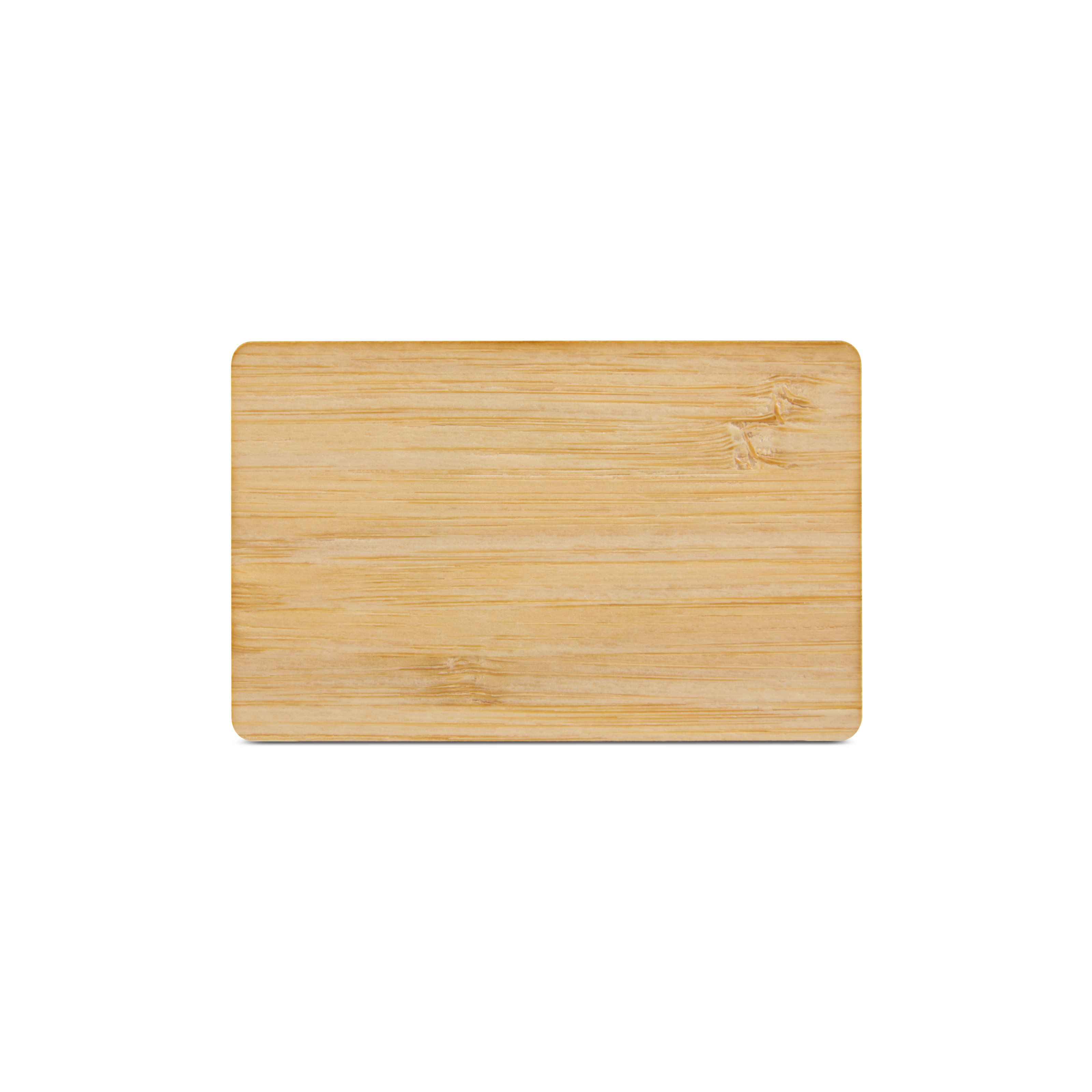 NFC Karte Bambus einseitig bedruckt - 85,6 x 54 mm - NTAG213 - 180 Byte - Holzoptik