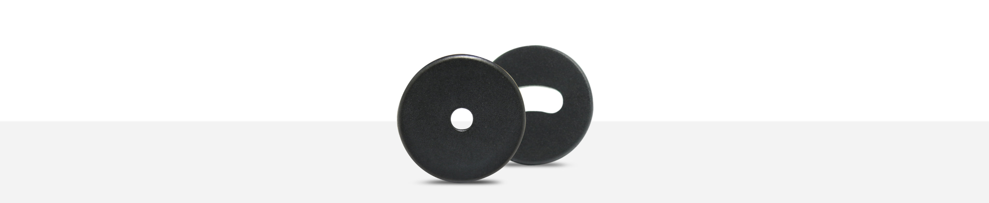 Black Industrial PPS Coins with Perforation