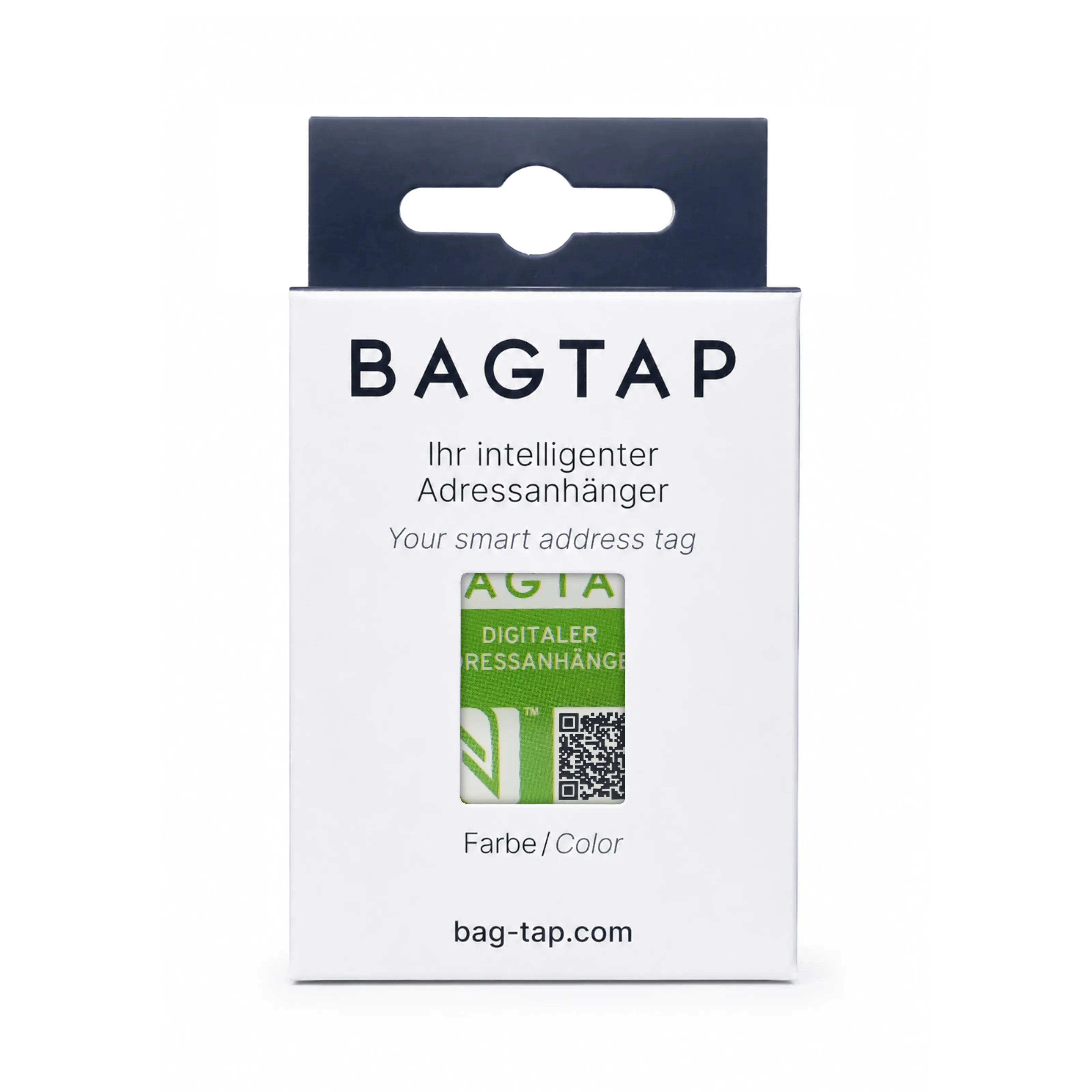Bagtap Solid - Digitaler Kofferanhänger - Epoxy - 30 x 60 mm - grün