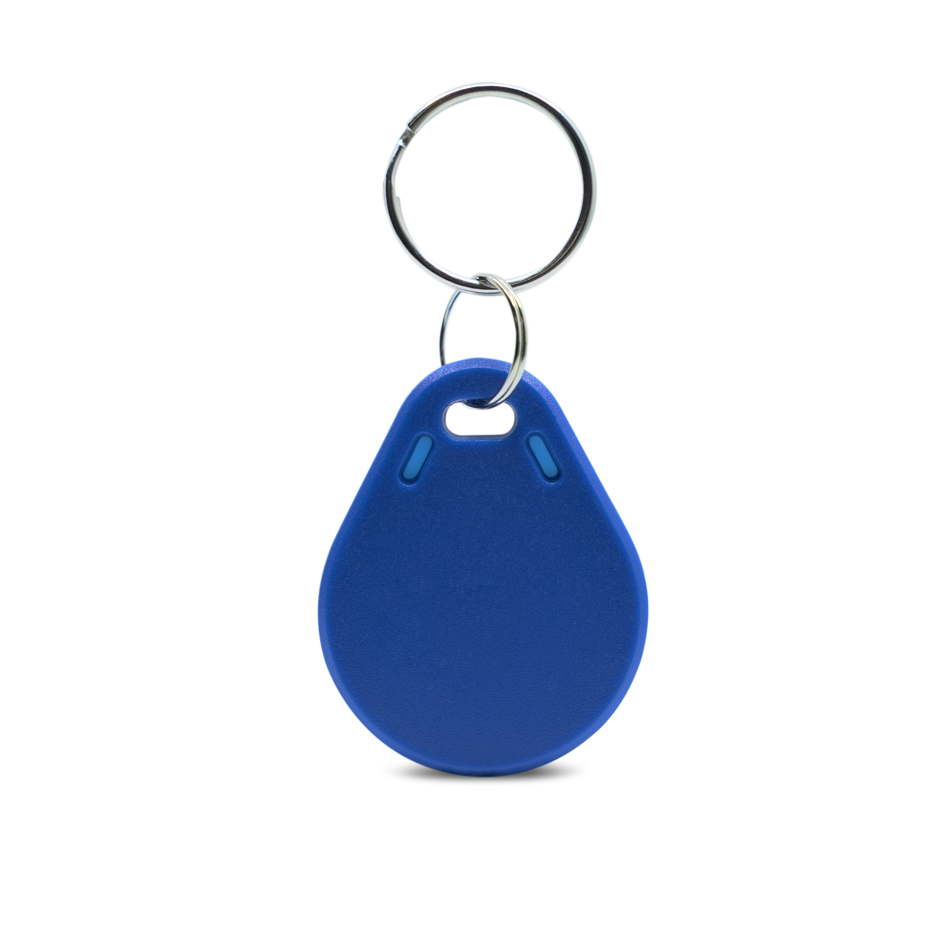 Rückseite des ABS Schlüsselanhänger in blau