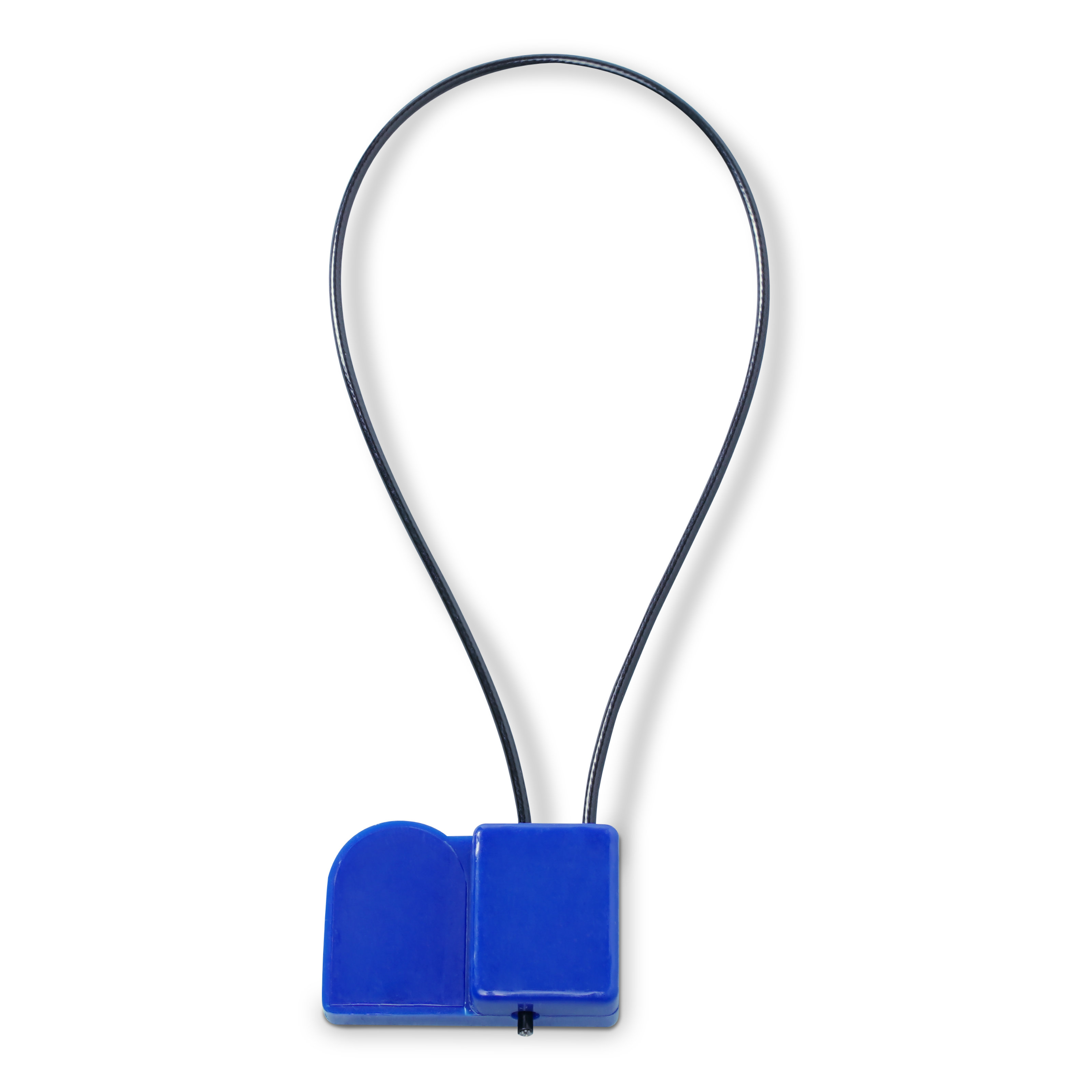 NFC Plombe/Kabelbinder ABS - Stahlband - Schlaufenlänge 280 x 1,5 mm - NTAG213 - 180 Byte - blau