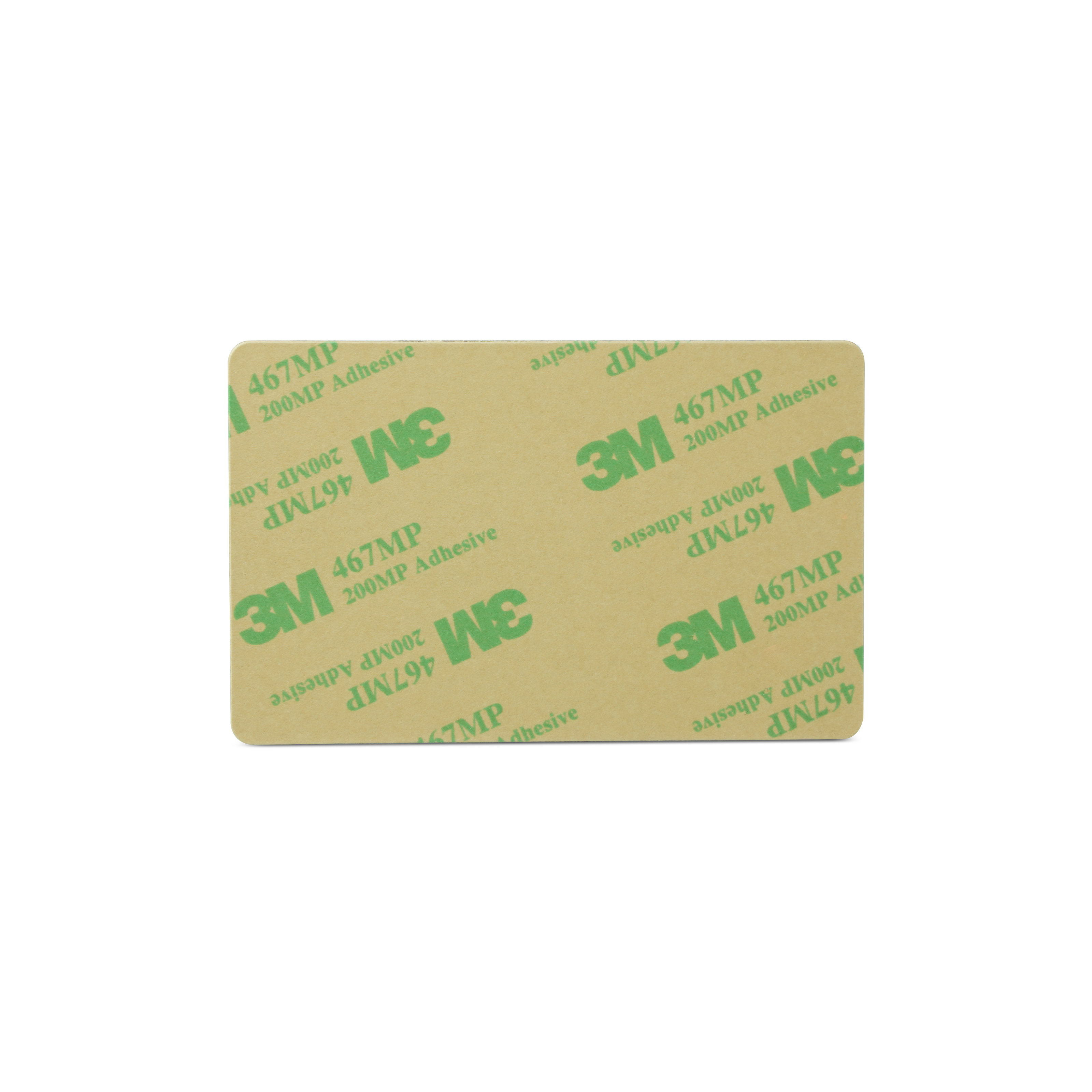 NFC Karte PVC - On-Metal - 85,6 x 54 mm - NTAG216 - 924 Byte - weiß - mit 3M Klebeschicht