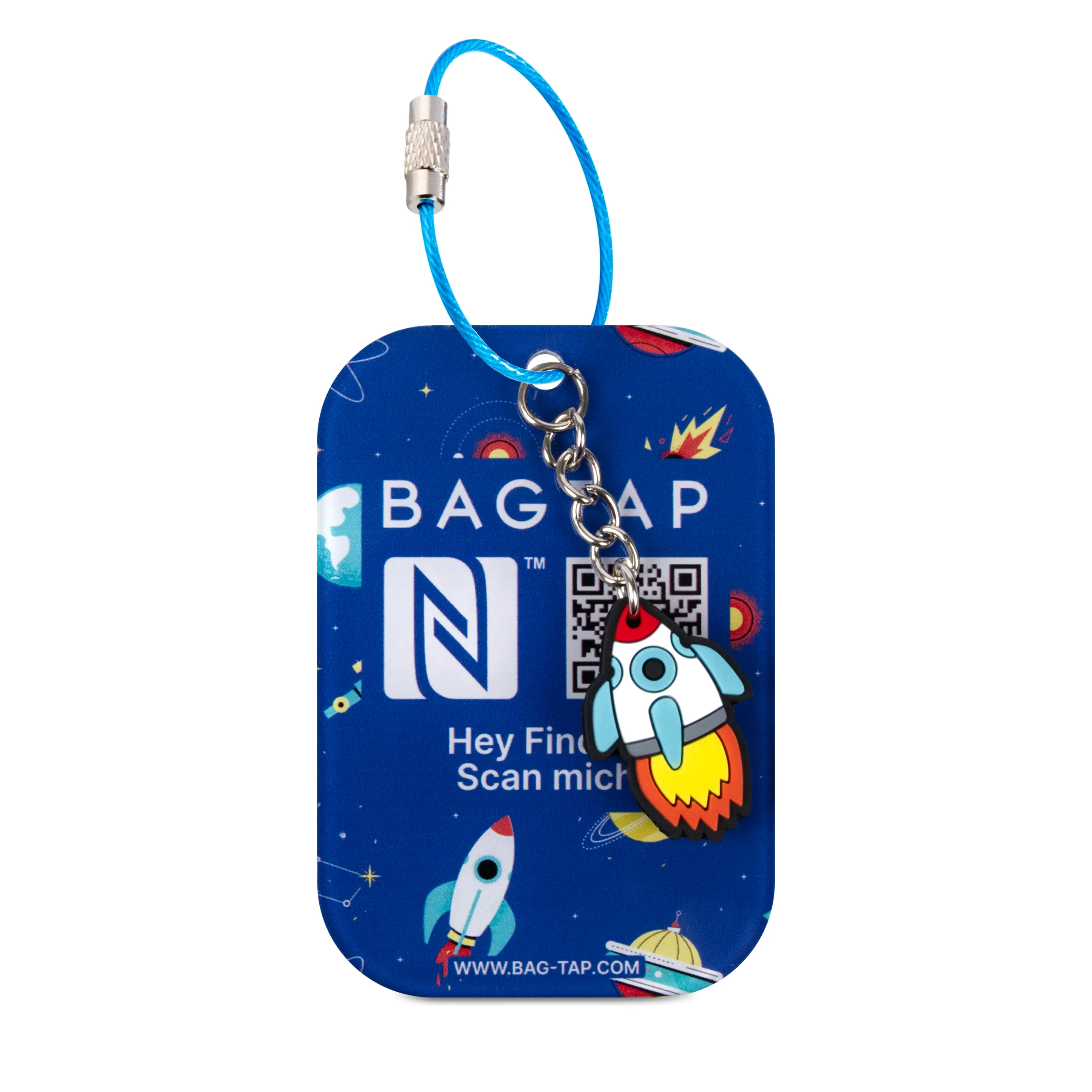 Bagtap Kids - Digital Luggage Tag - Acrylic - 55 x 80 mm - Space