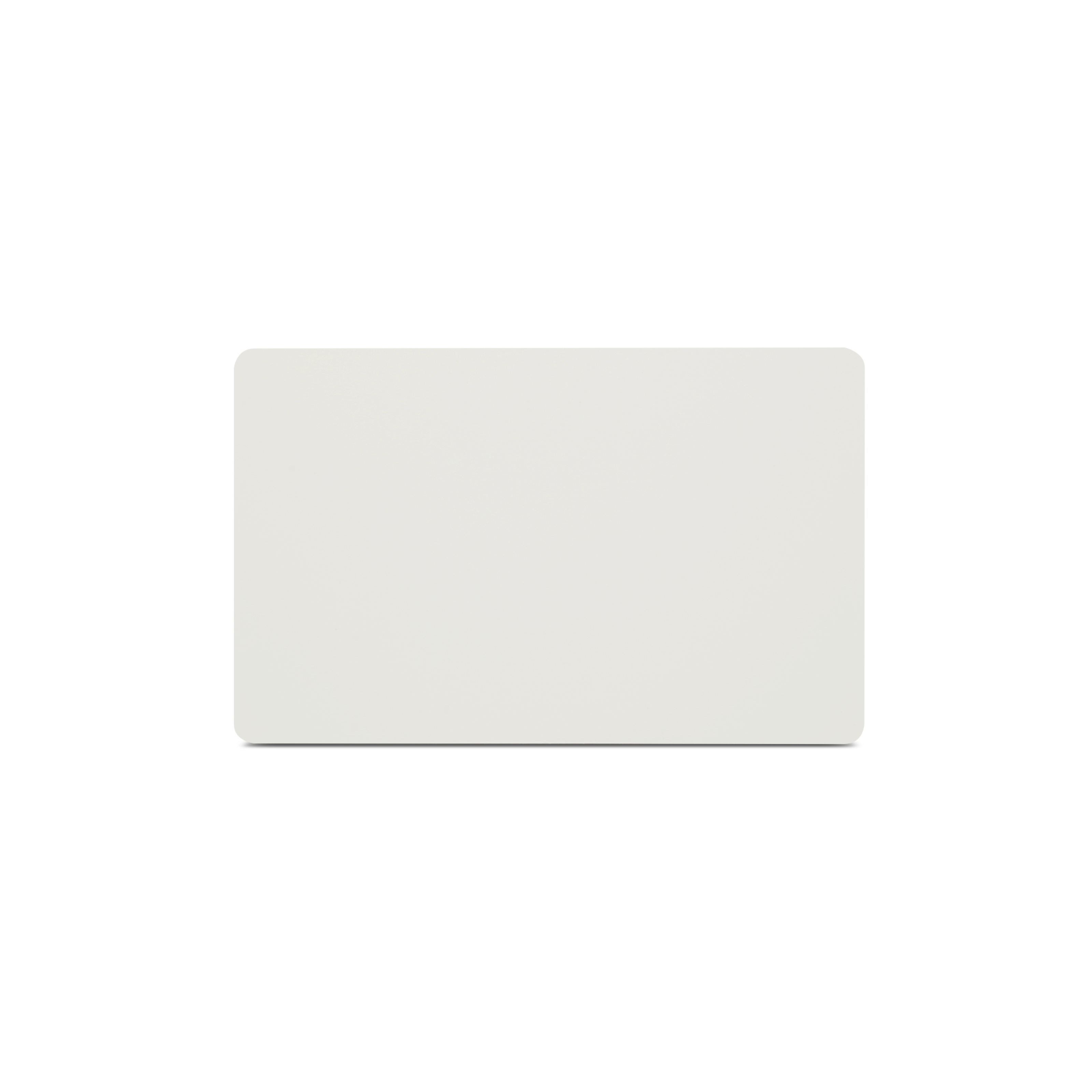 Rückseite NFC Schutzkarte in weiß im ISO-Format