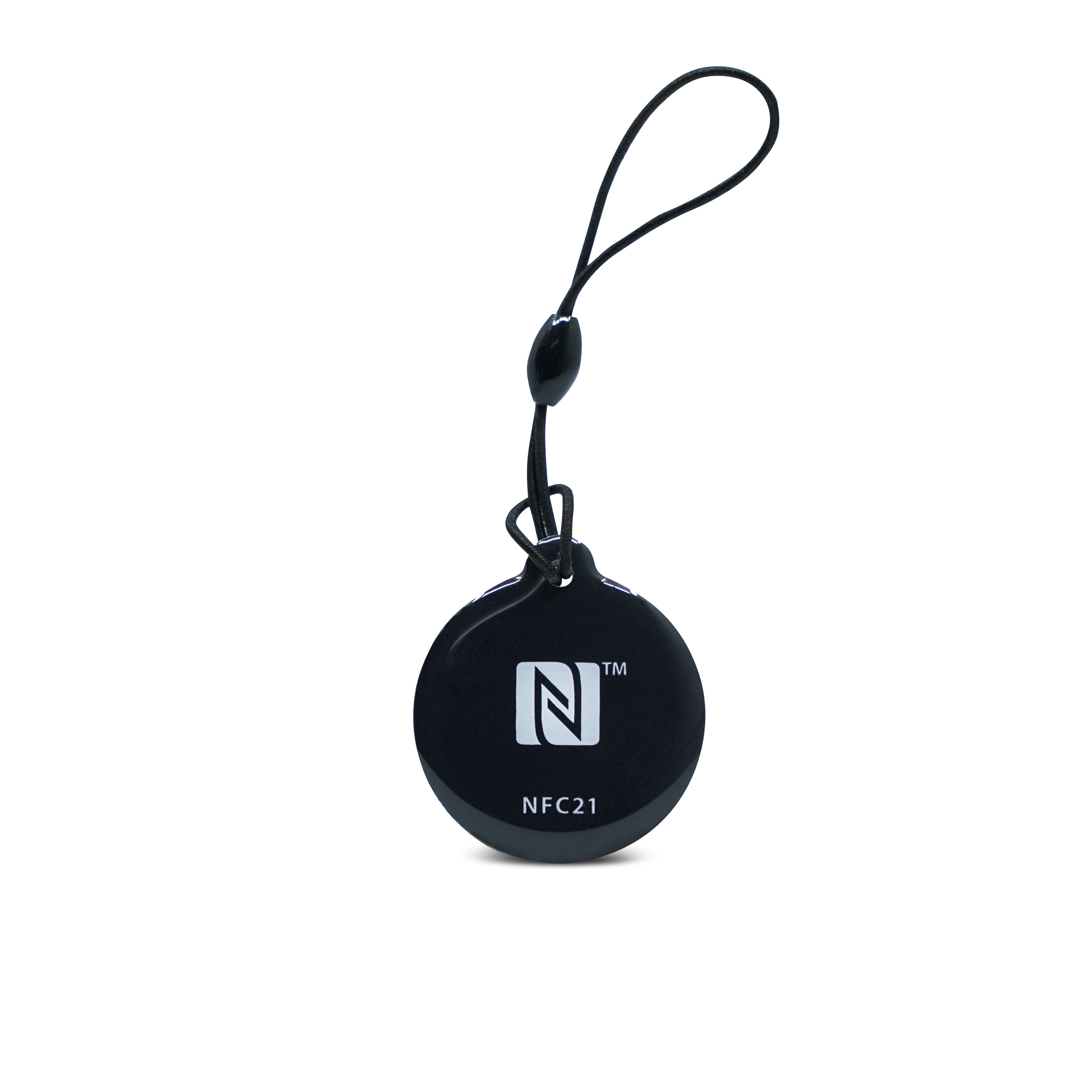 NFC Anhänger Epoxy - 30 mm - NTAG216 - 924 Byte - schwarz