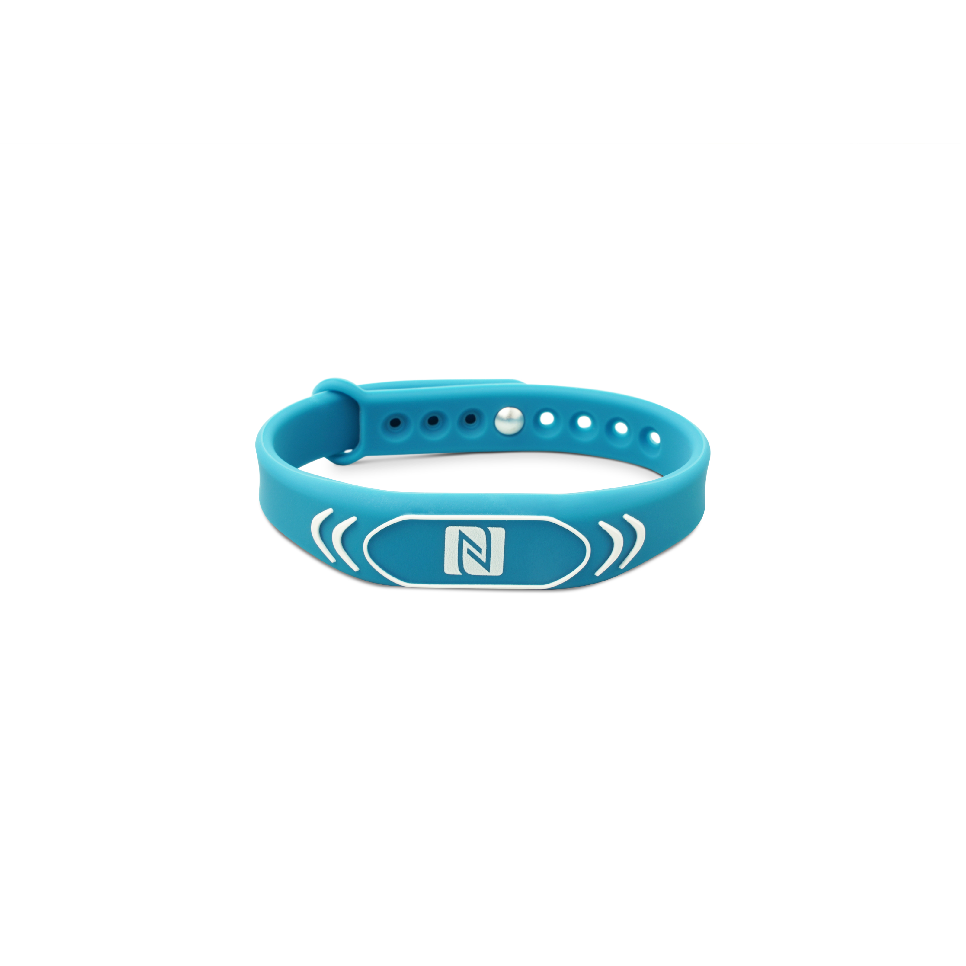 NFC Armband Silikon - 235 x 15 x 7 mm - NTAG216 - 924 Byte - blau