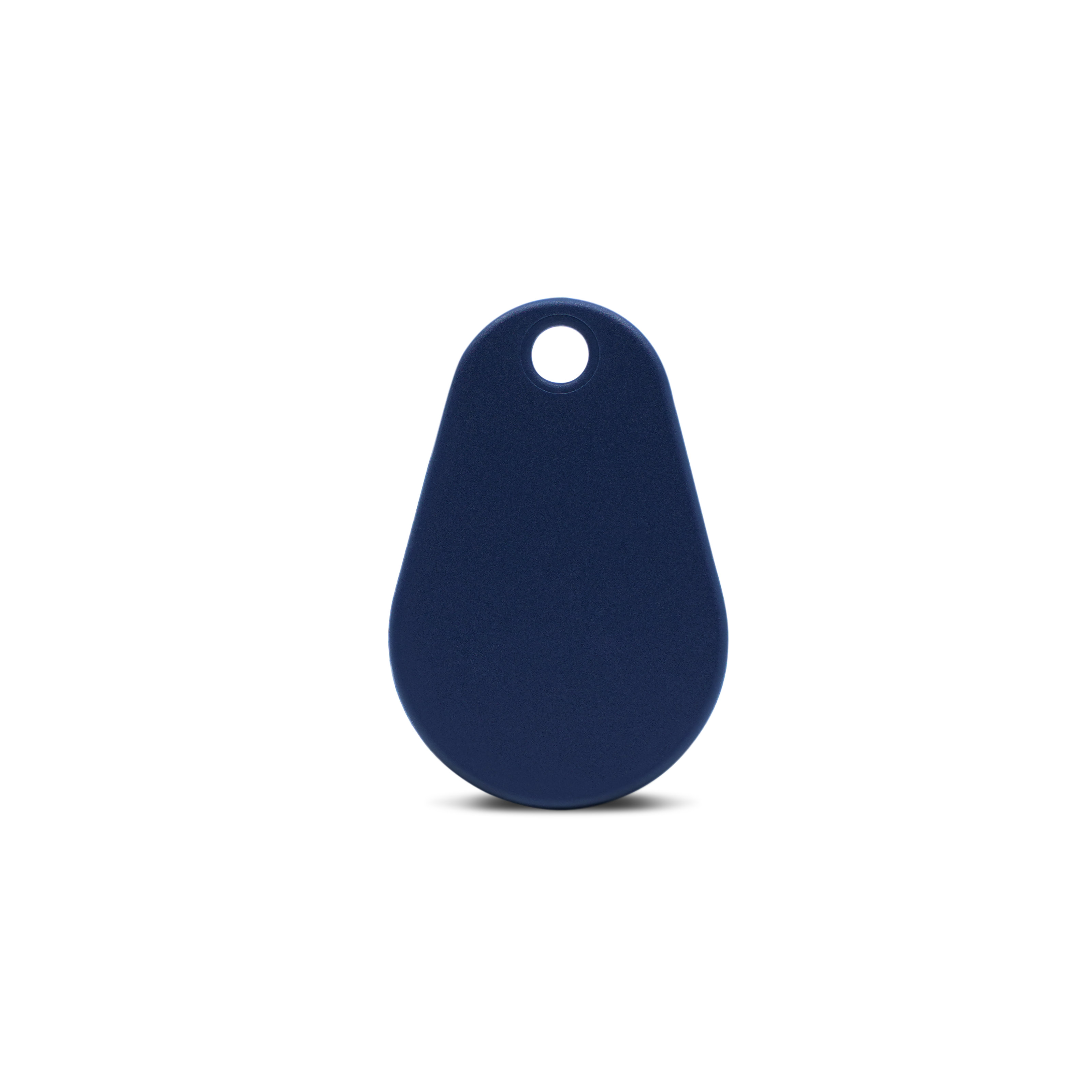 Rückseite NFC Schlüsselanhänger in dunkelblau aus Polyamid