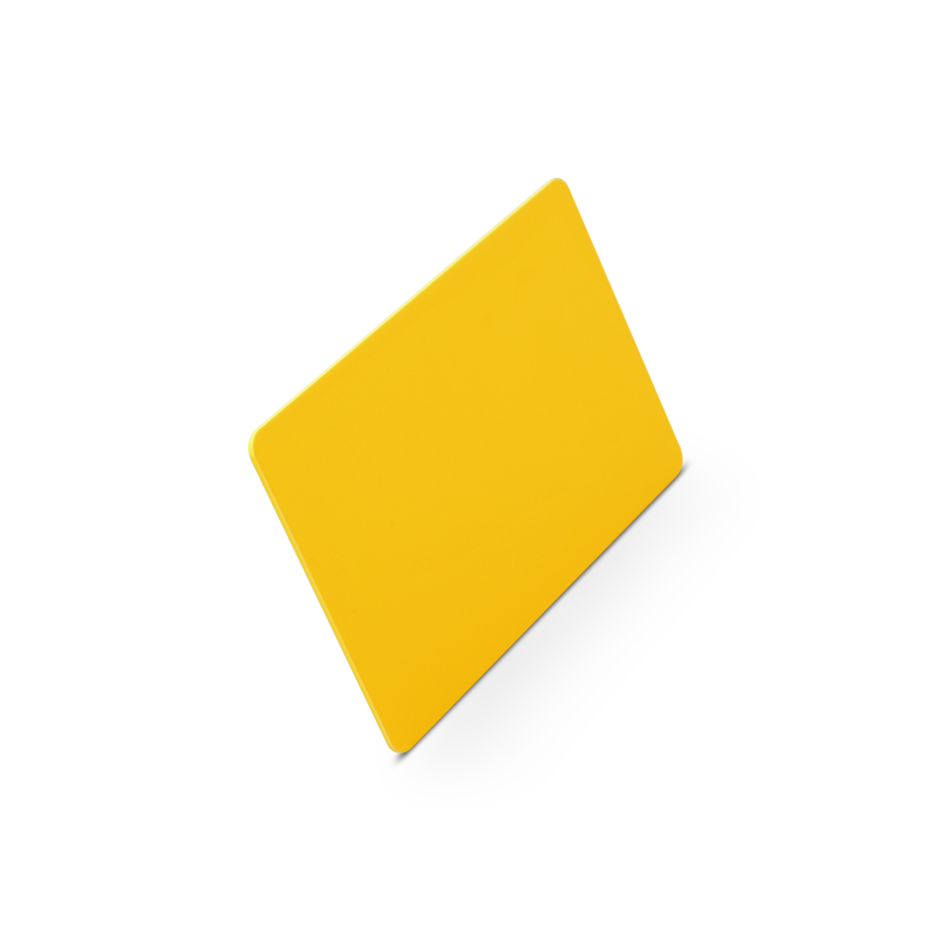 Online NFC-Visitenkarte PVC - inkl. URL + Druck - gelb matt - durchgefärbt