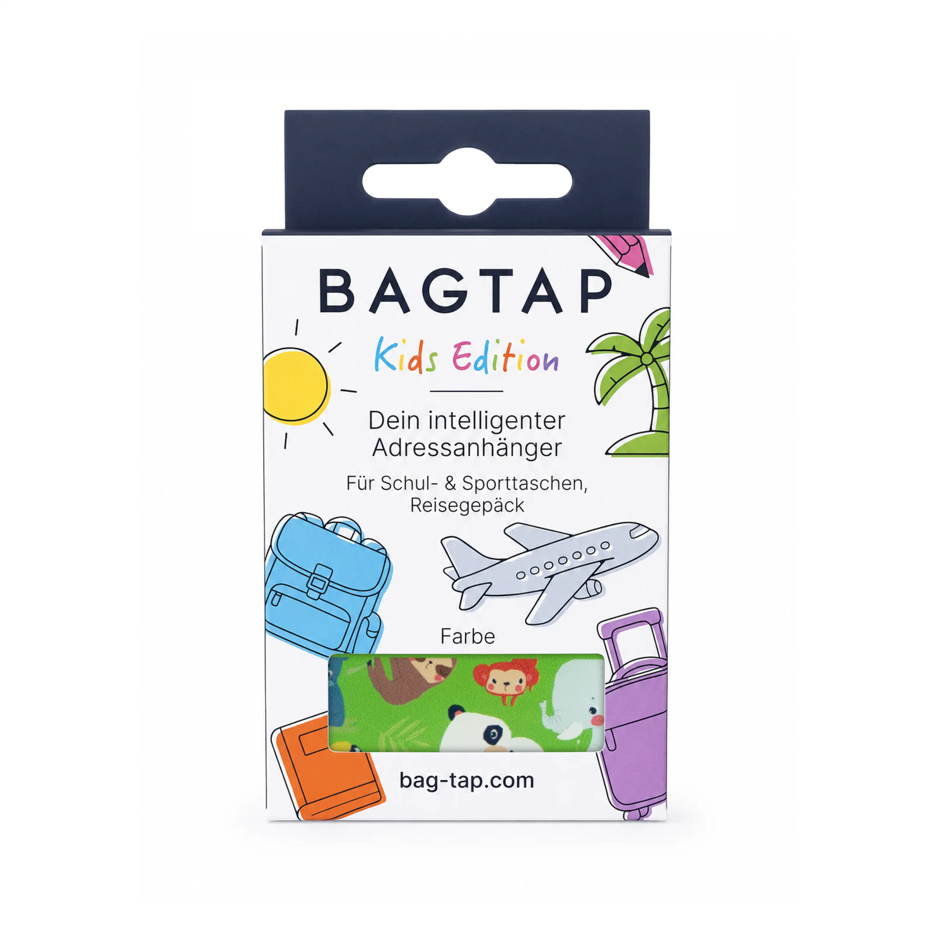 Bagtap Kids - Digital Luggage Tag - Acrylic - 55 x 80 mm - Animals