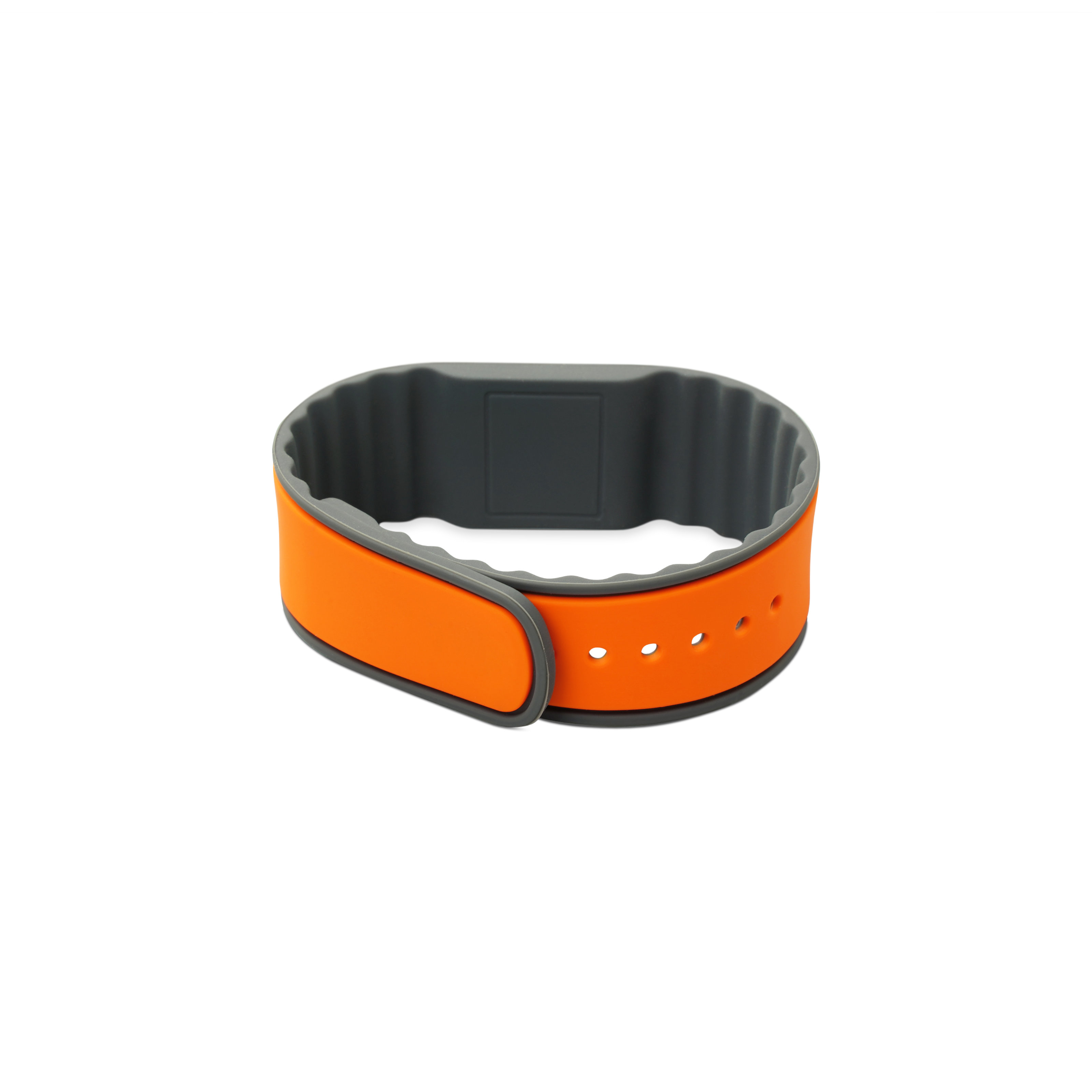 NFC bracelet silicone - 260 x 27 x 5 mm - NTAG216 - 924 byte - orange