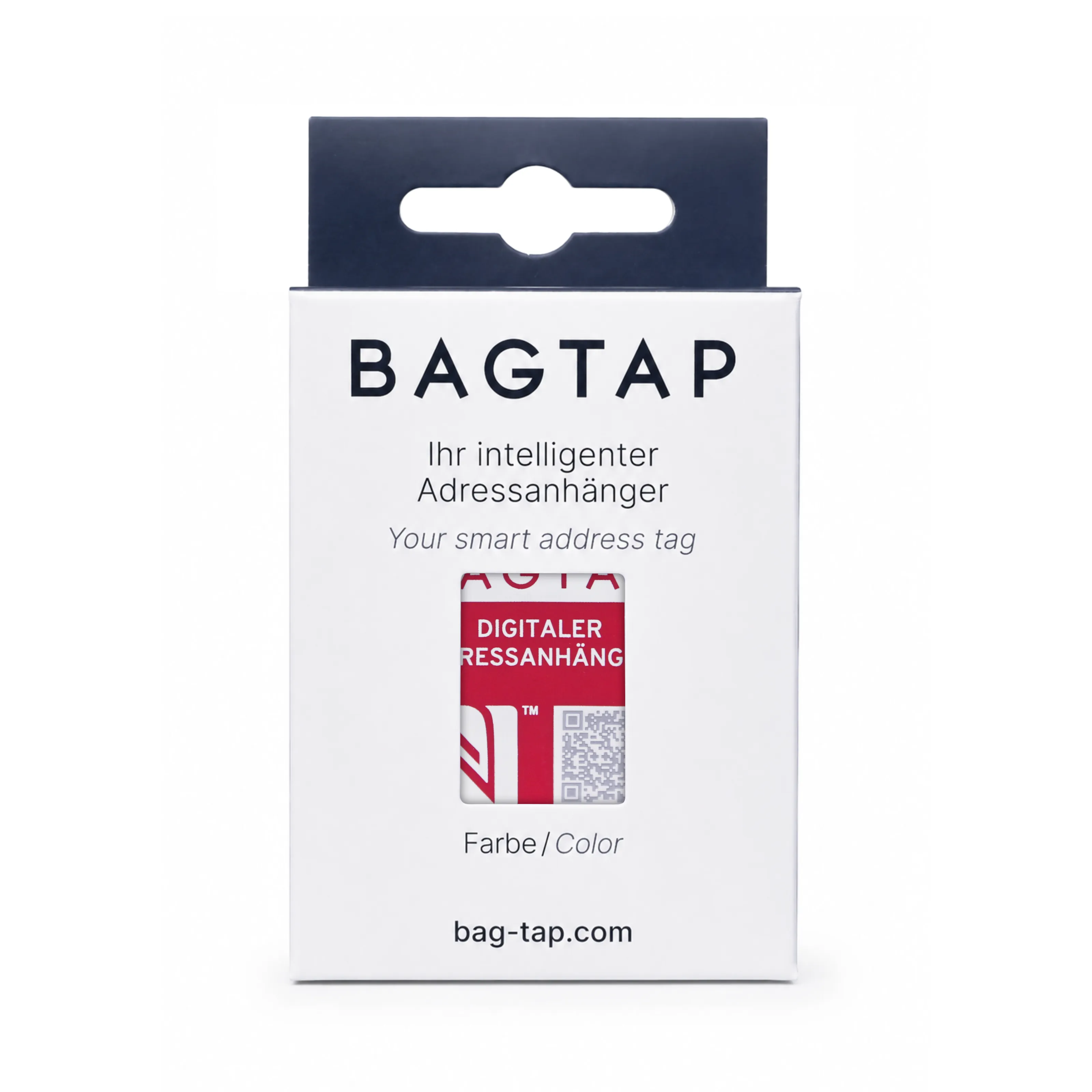 Bagtap Flex - Digitaler Kofferanhänger - Silikon - 30 x 60 mm - pink
