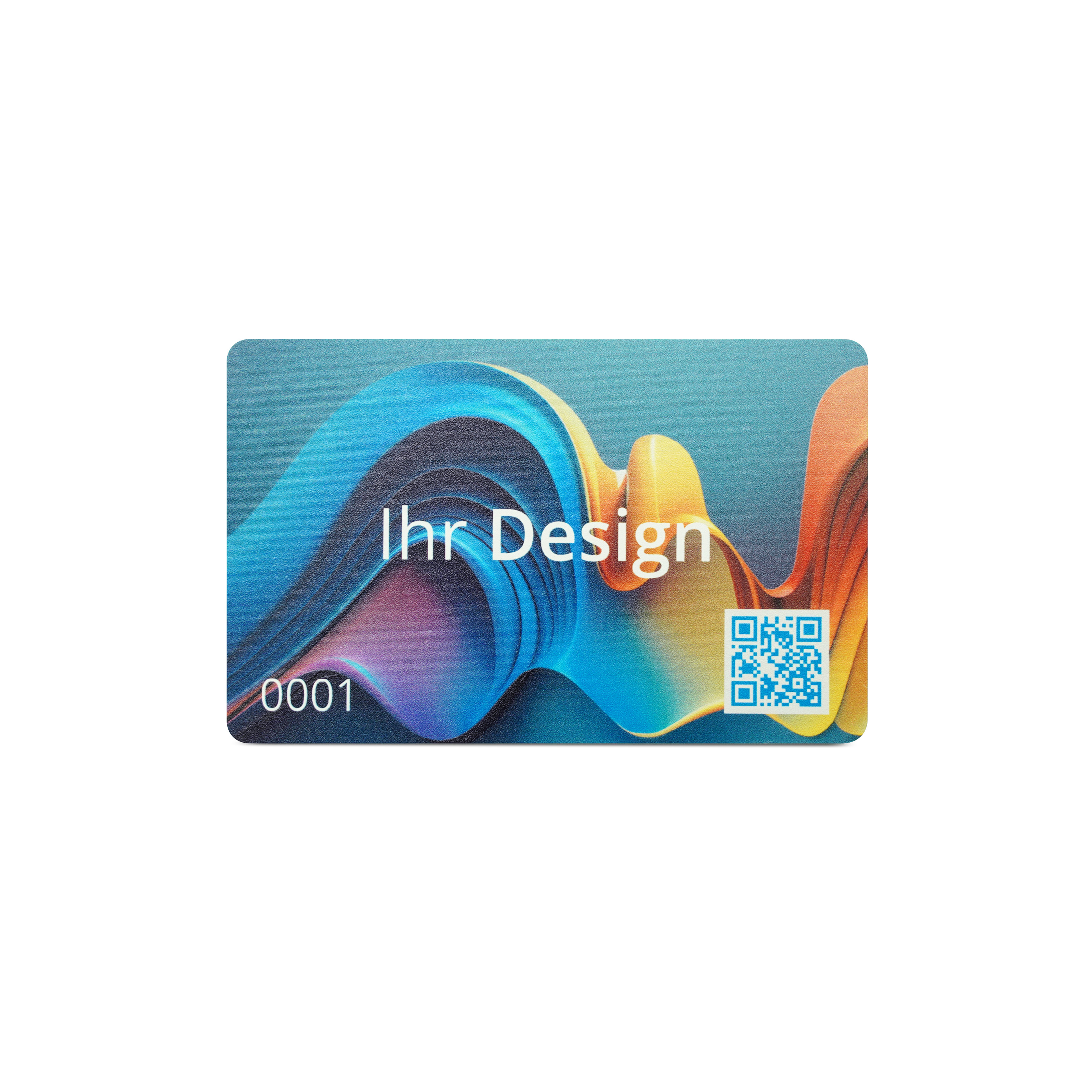 NFC Karte Bio-Kunststoff (PLA) - 85,6 x 54 mm - NTAG213 - 180 Byte - weiß matt - bedruckt
