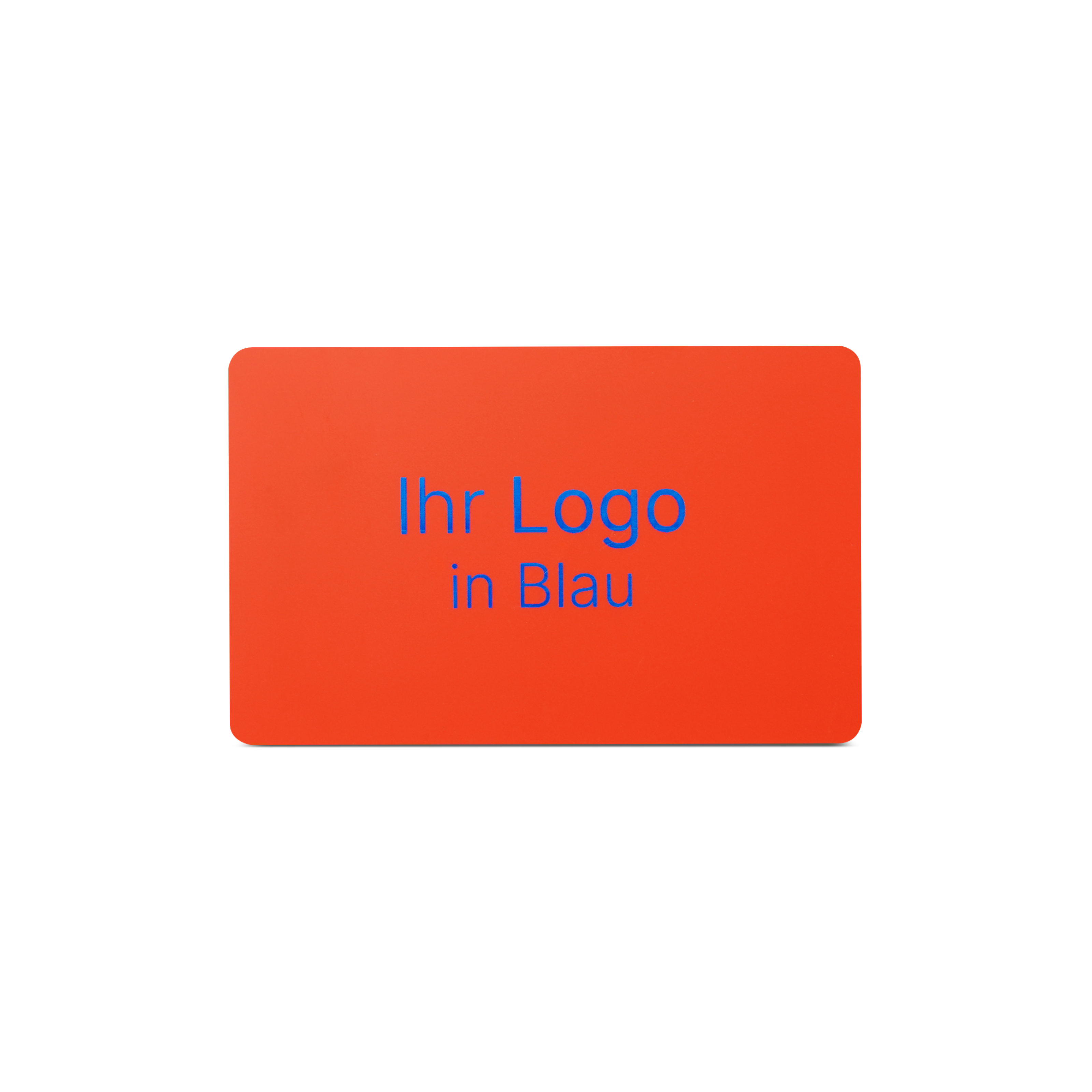 NFC Karte PVC - 85,6 x 54 mm - NTAG213 - 180 Byte - rot matt - durchgefärbt