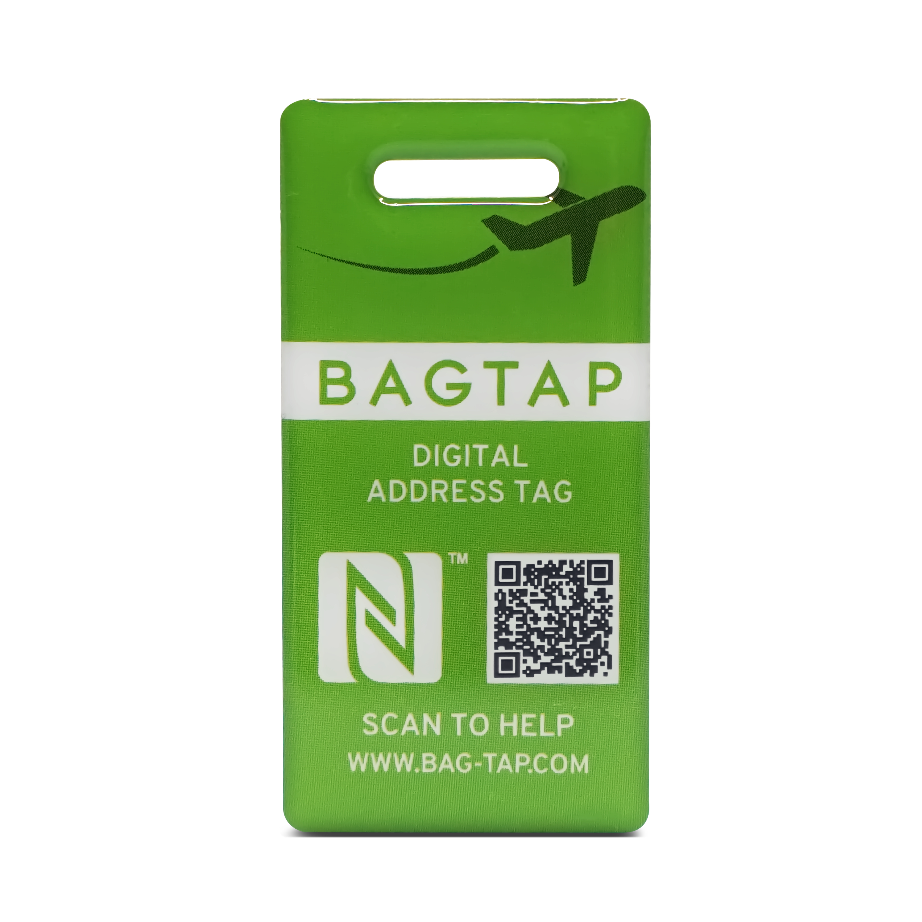 Bagtap PVC Epoxy - Digital address tag - 30 x 60 mm - green