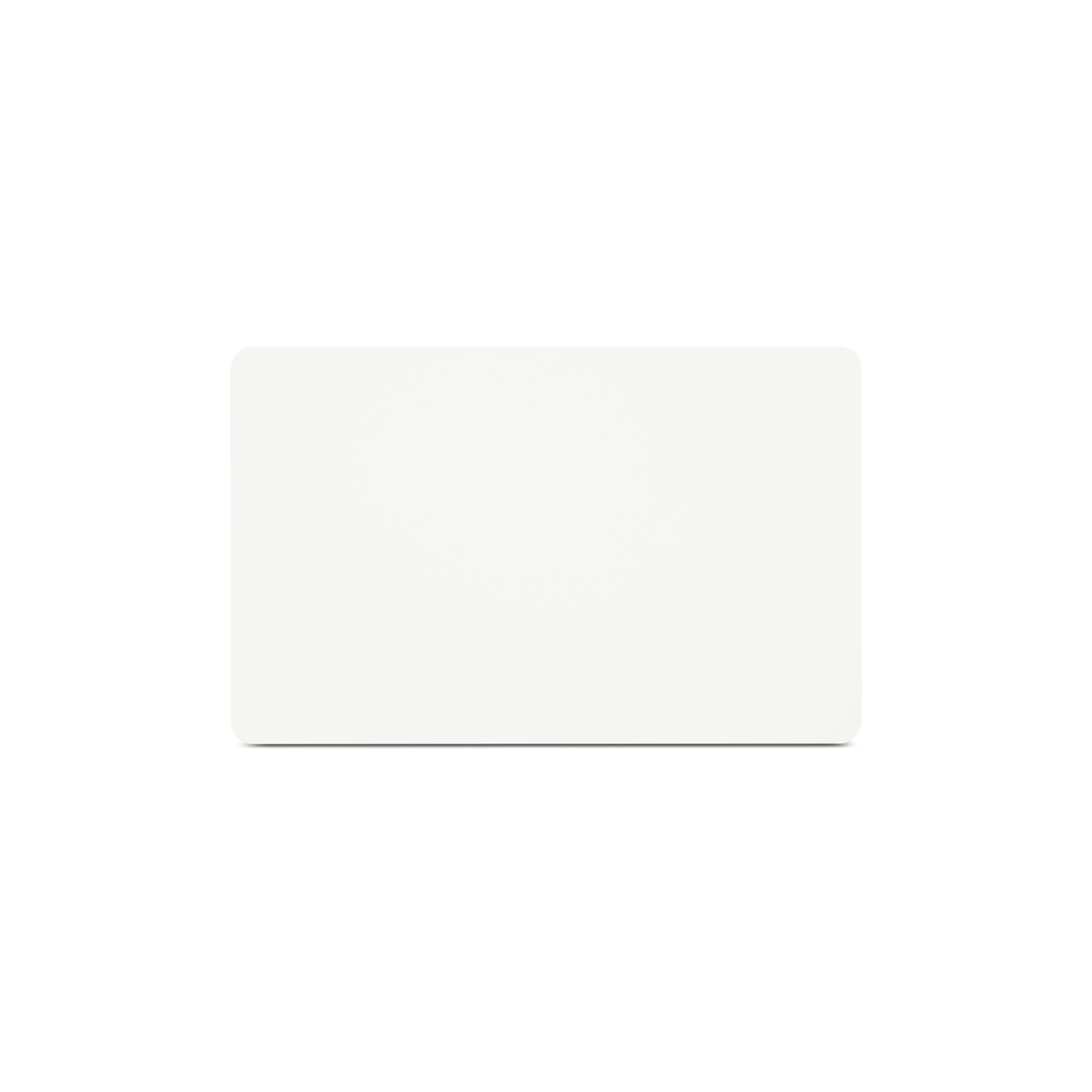 Horizontal stehende NFC Karte aus PVC in weiß