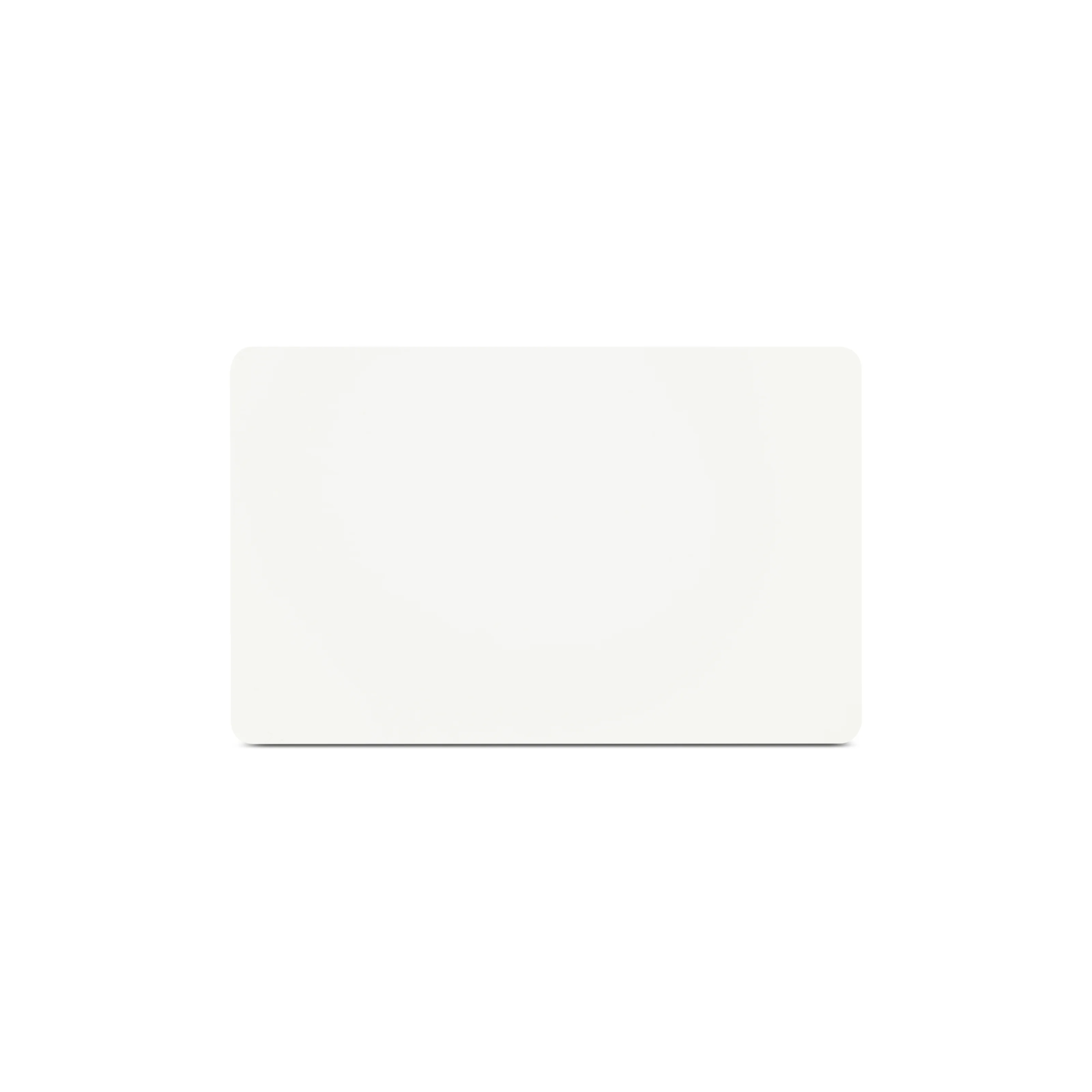 Horizontal stehende NFC Karte aus PVC in weiß