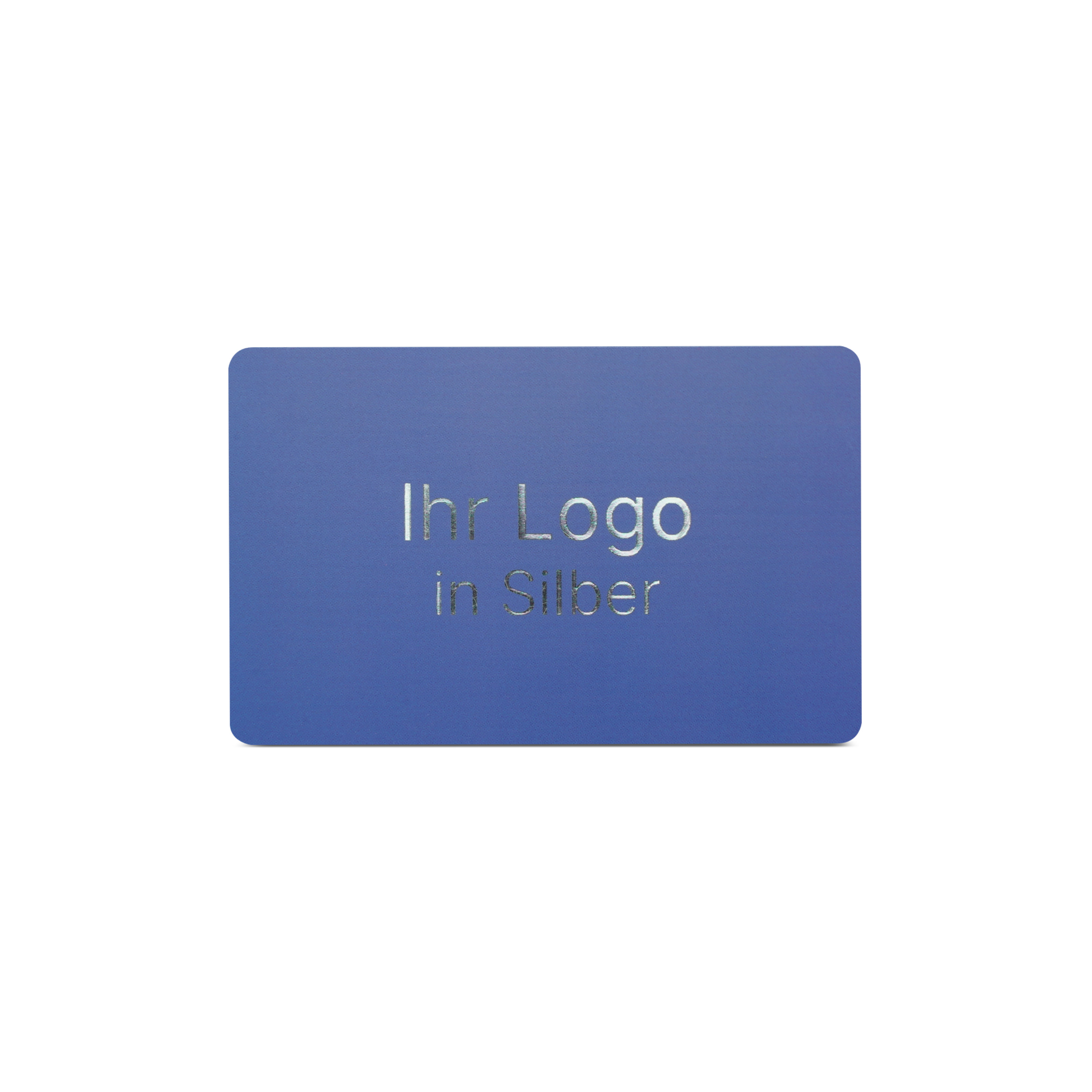 Online NFC-Visitenkarte PVC - inkl. URL + Druck - blau matt