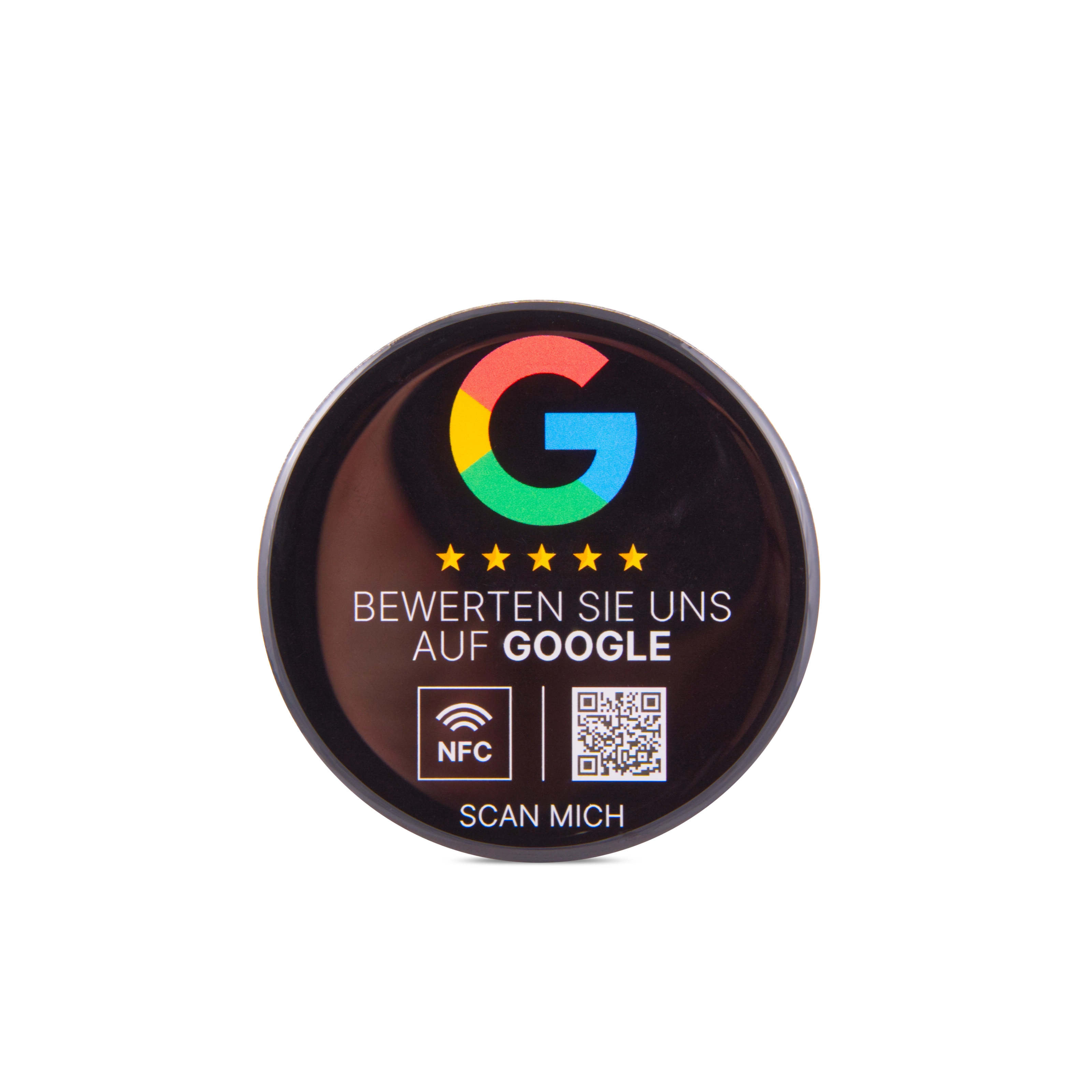 NFC sticker for Google review - black glossy