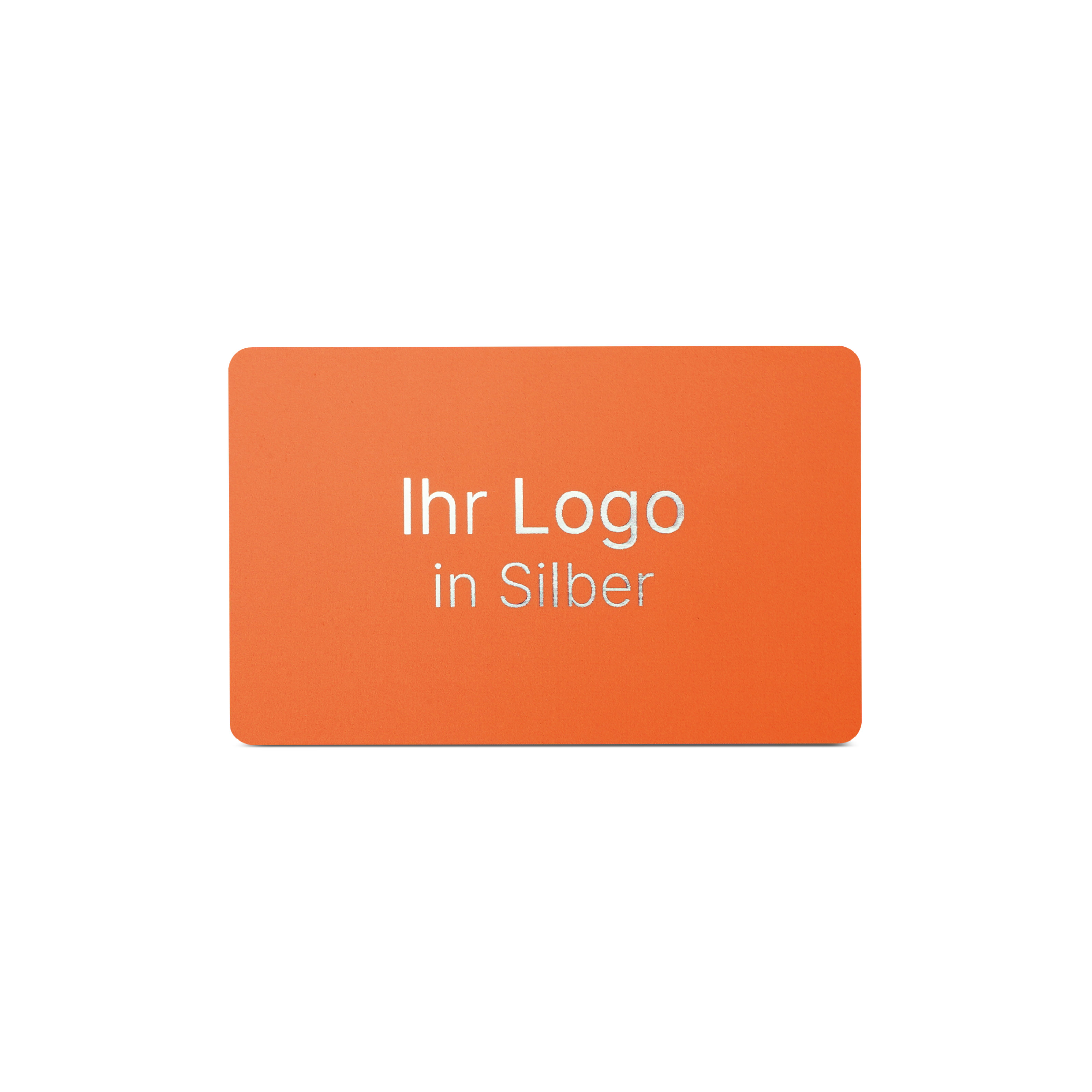 Online NFC-Visitenkarte PVC - inkl. URL + Druck - orange matt