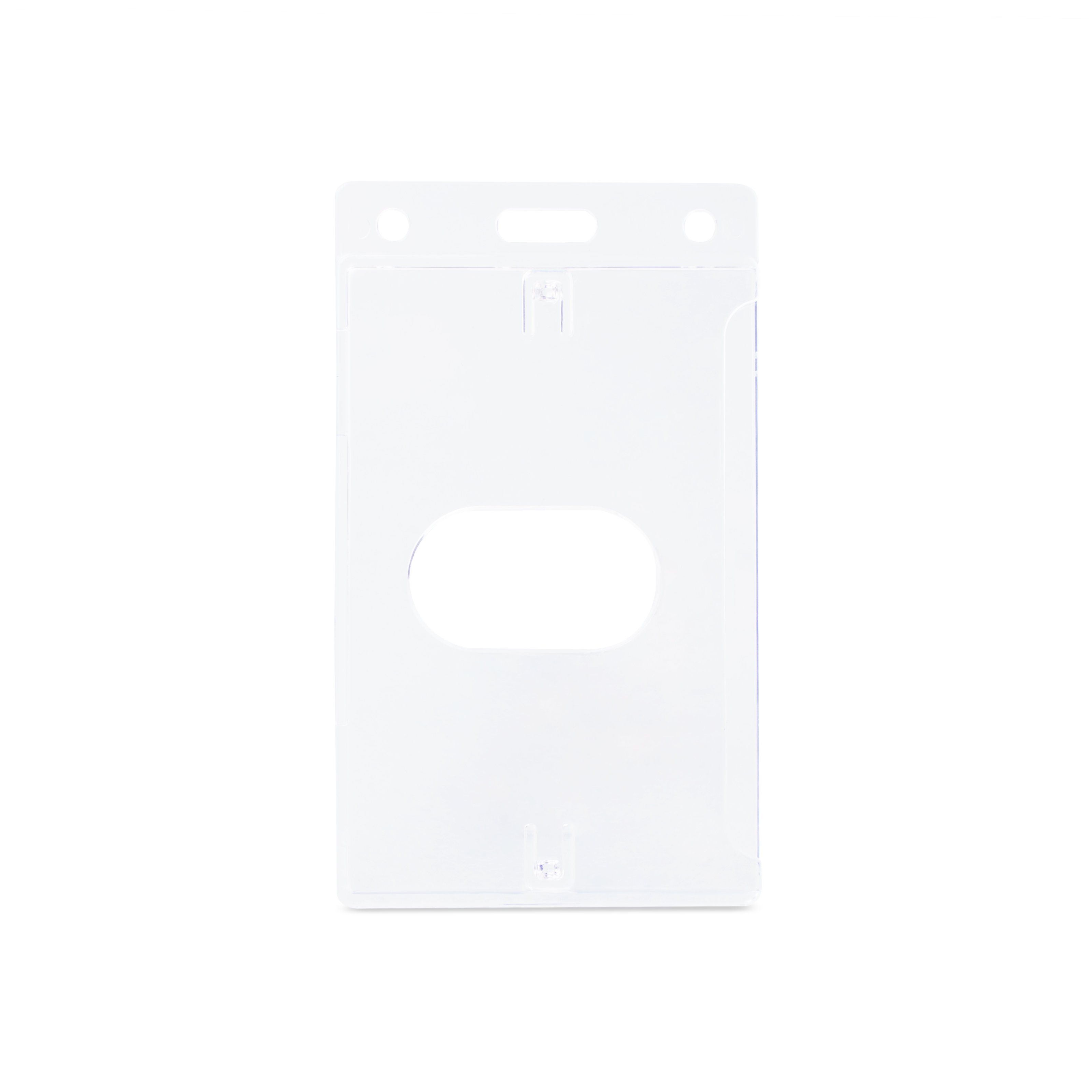 Card holder for ISO cards - transparent - portrait format