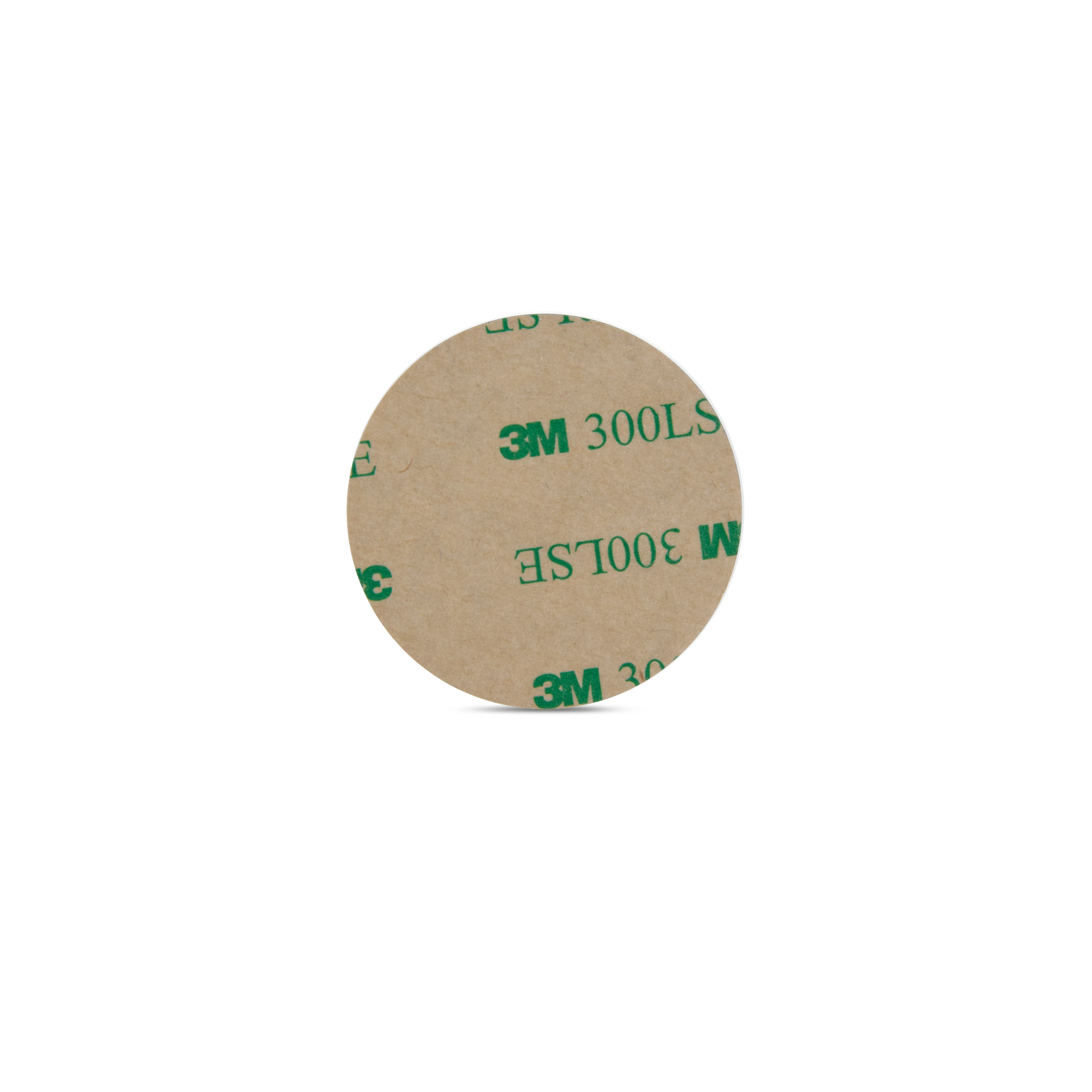 The back of the waterproof round SenseTap sticker features an extra-strong adhesive layer. The sticker has a diameter of 40 mm.