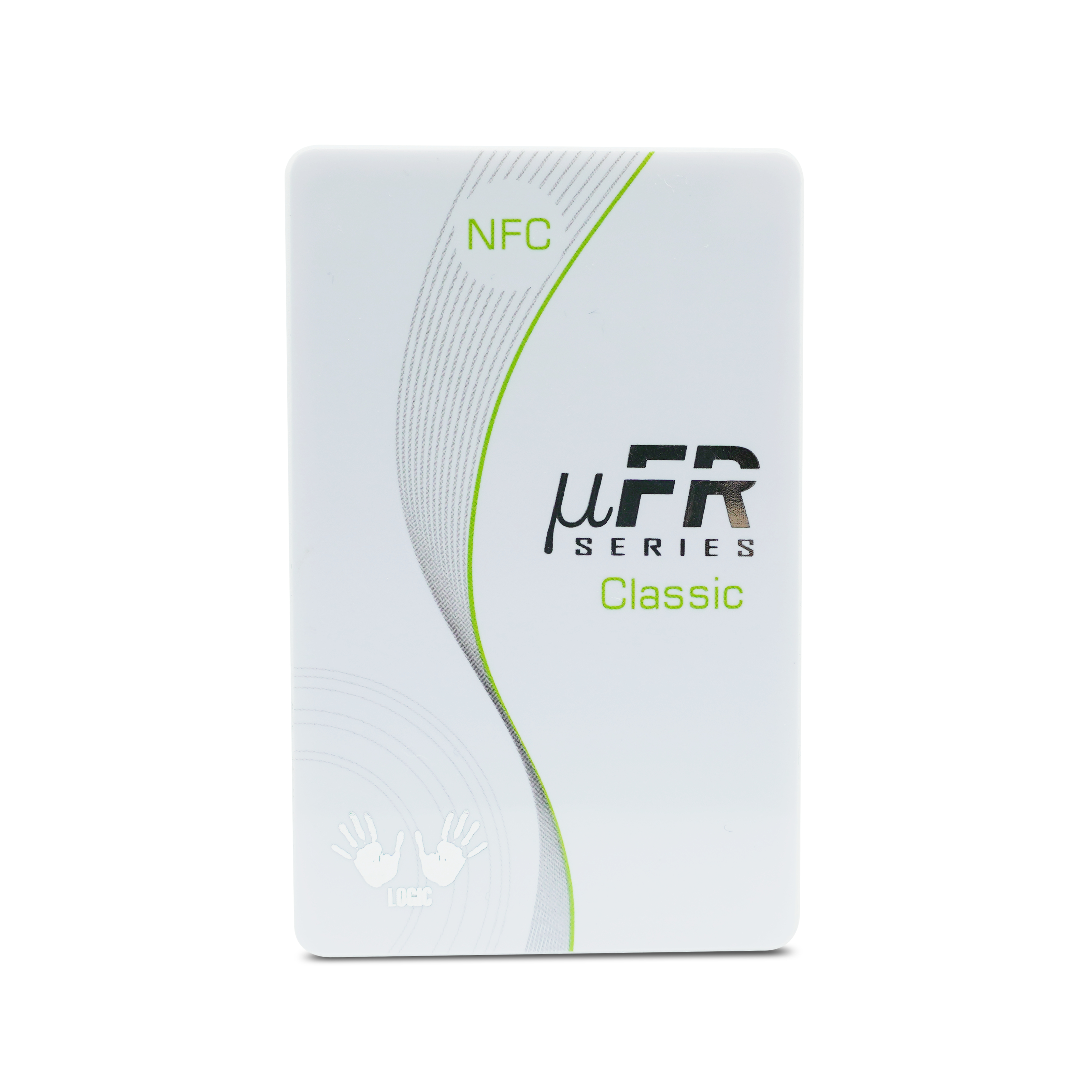 Vorderseite des NFC Reader/Writer in weiß 
