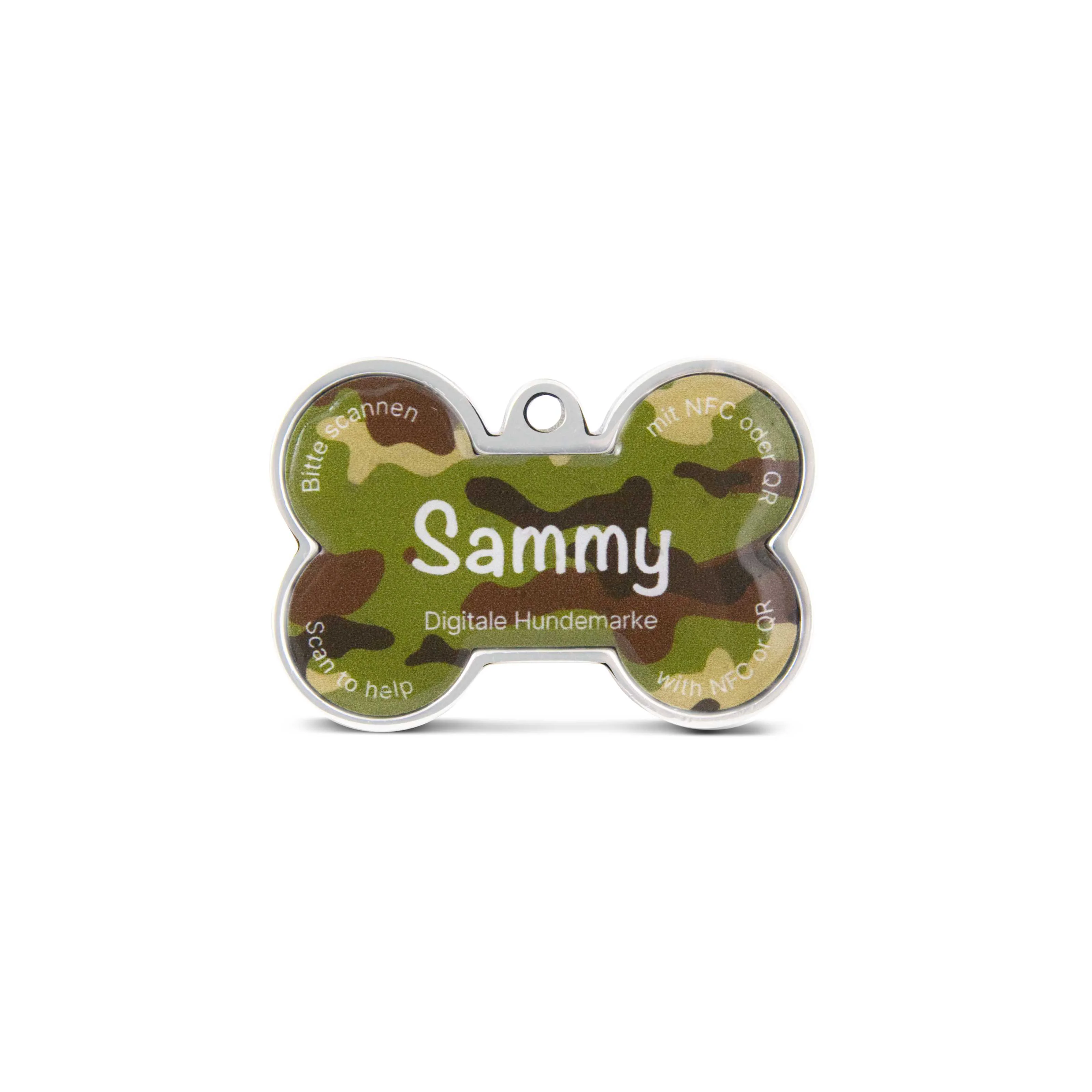 Personalisierter Dogtap Solid - Digitale Hundemarke - PVC / Metall - 41,6 x 28,5 x 4,6 mm - Adventure