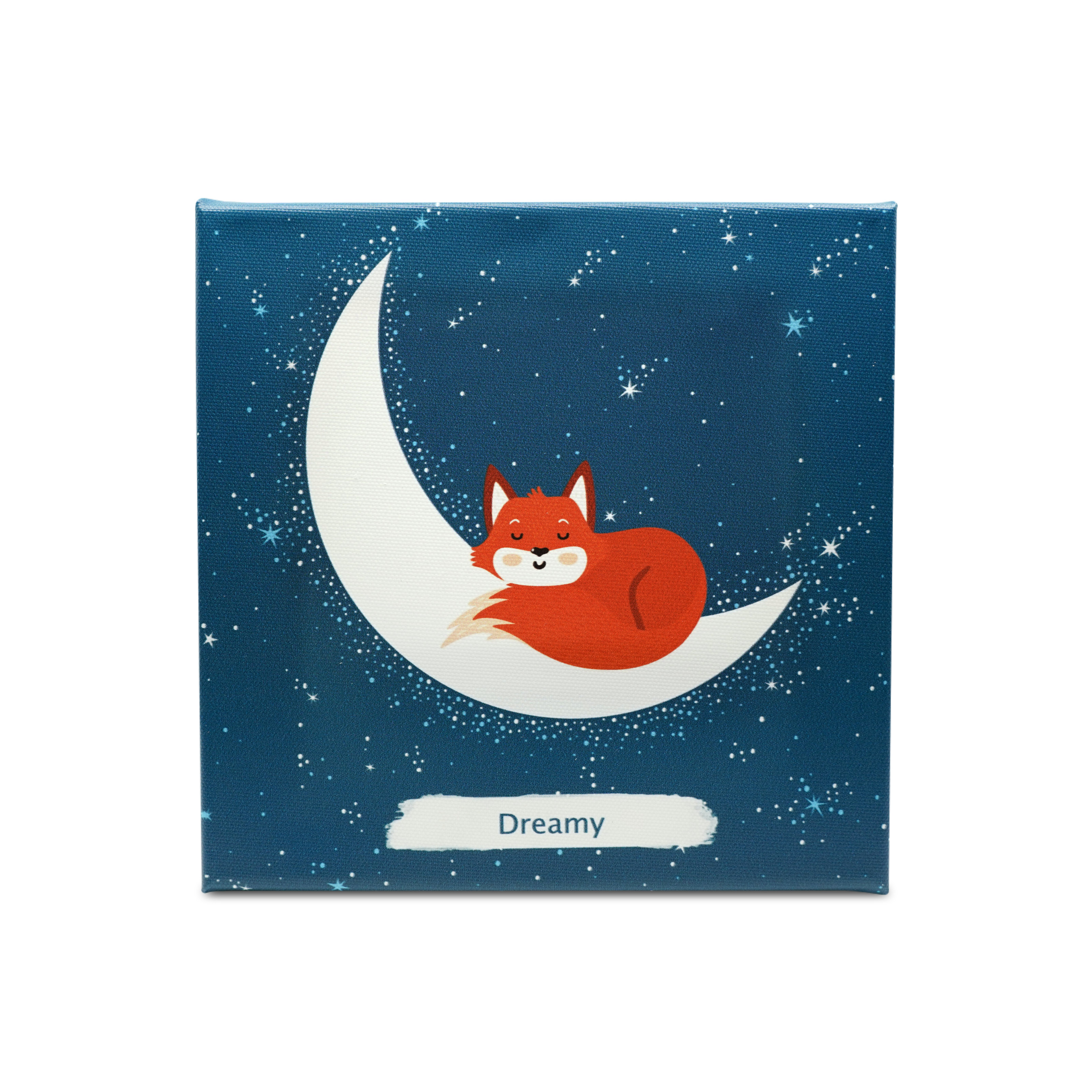 NFC Vibes "Dreamy" Musikbildwand mit dem Design schlafende Katze auf dem Mond