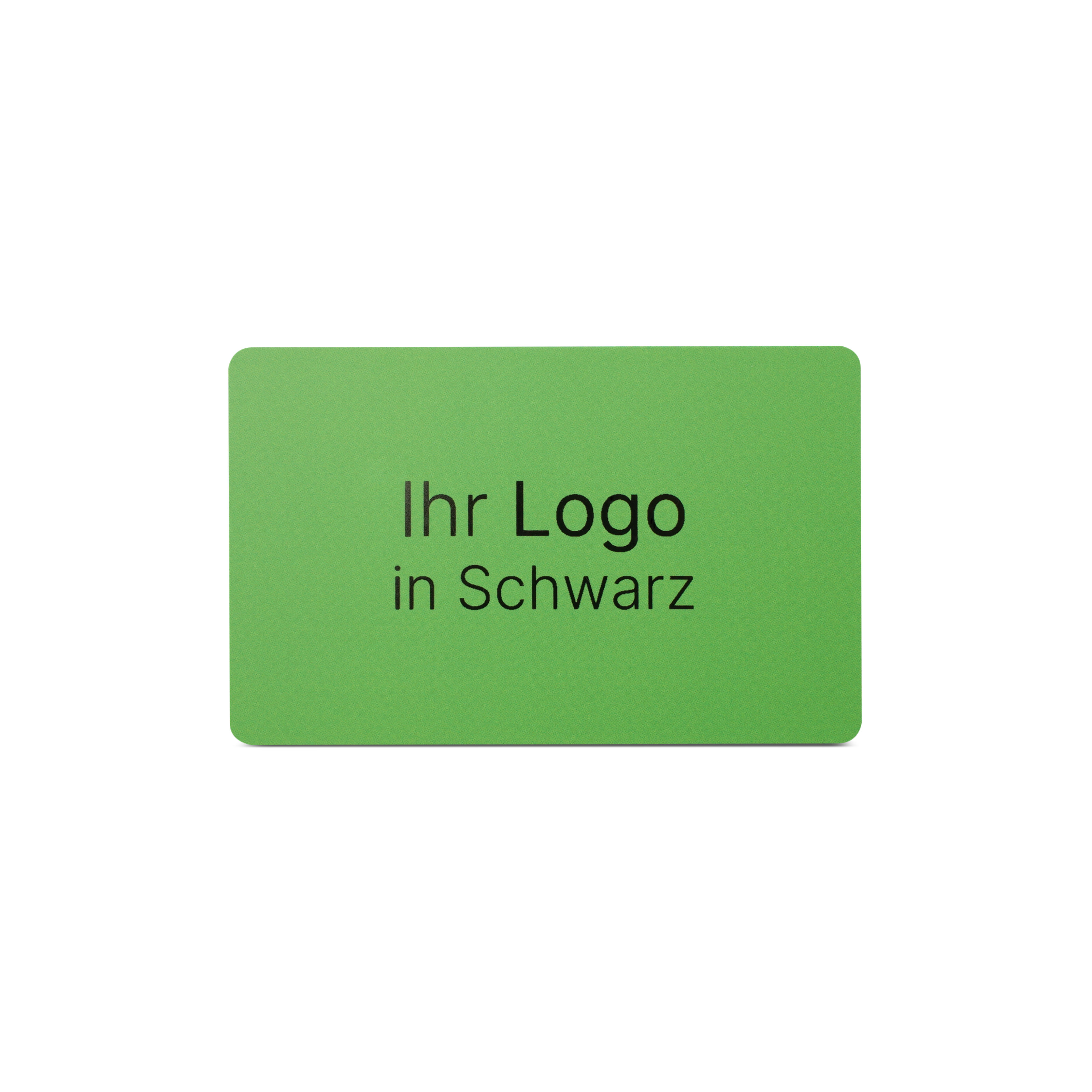 Online NFC-Visitenkarte PVC - inkl. URL + Druck - grün matt