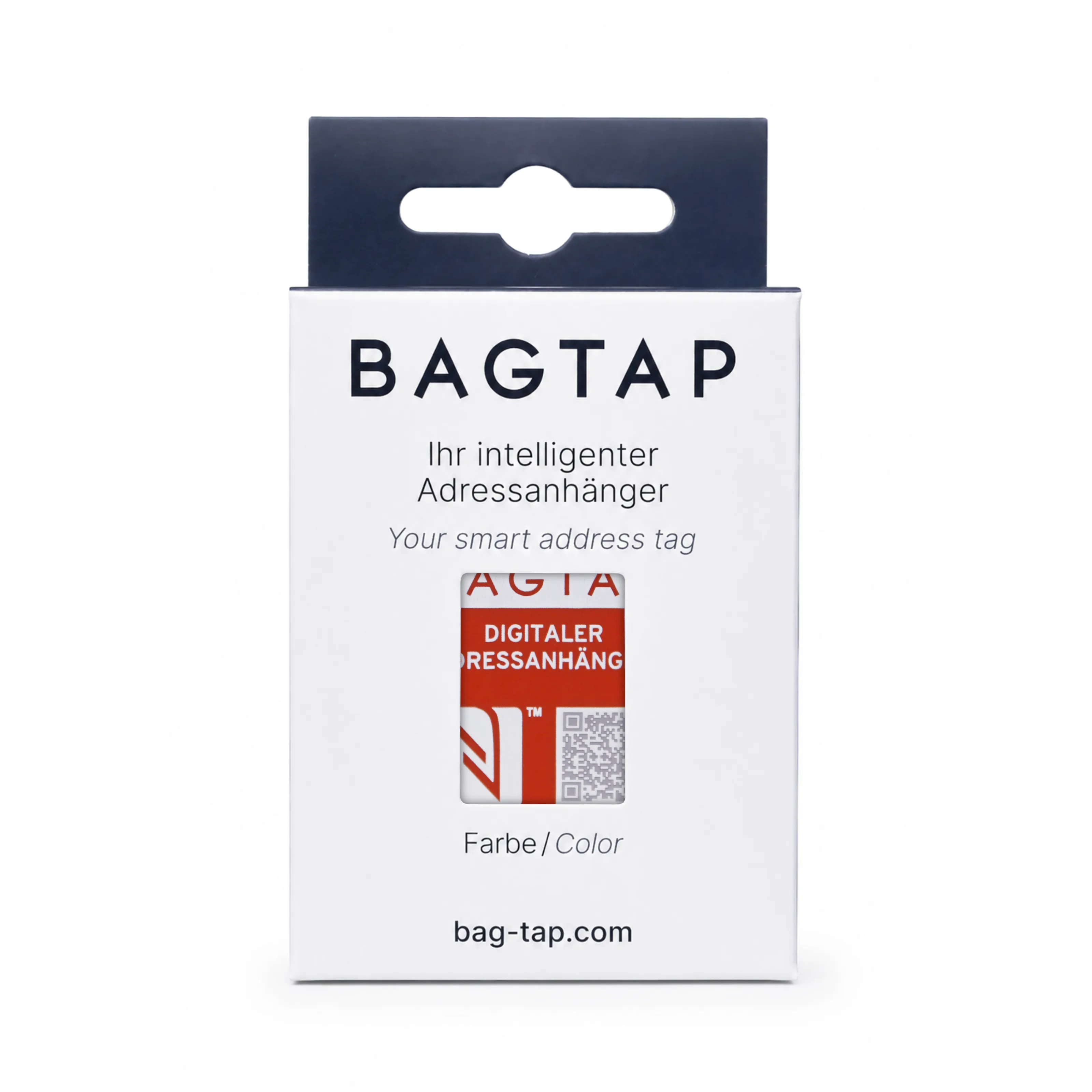 Bagtap Flex - Digitaler Kofferanhänger - Silikon - 30 x 60 mm - orange
