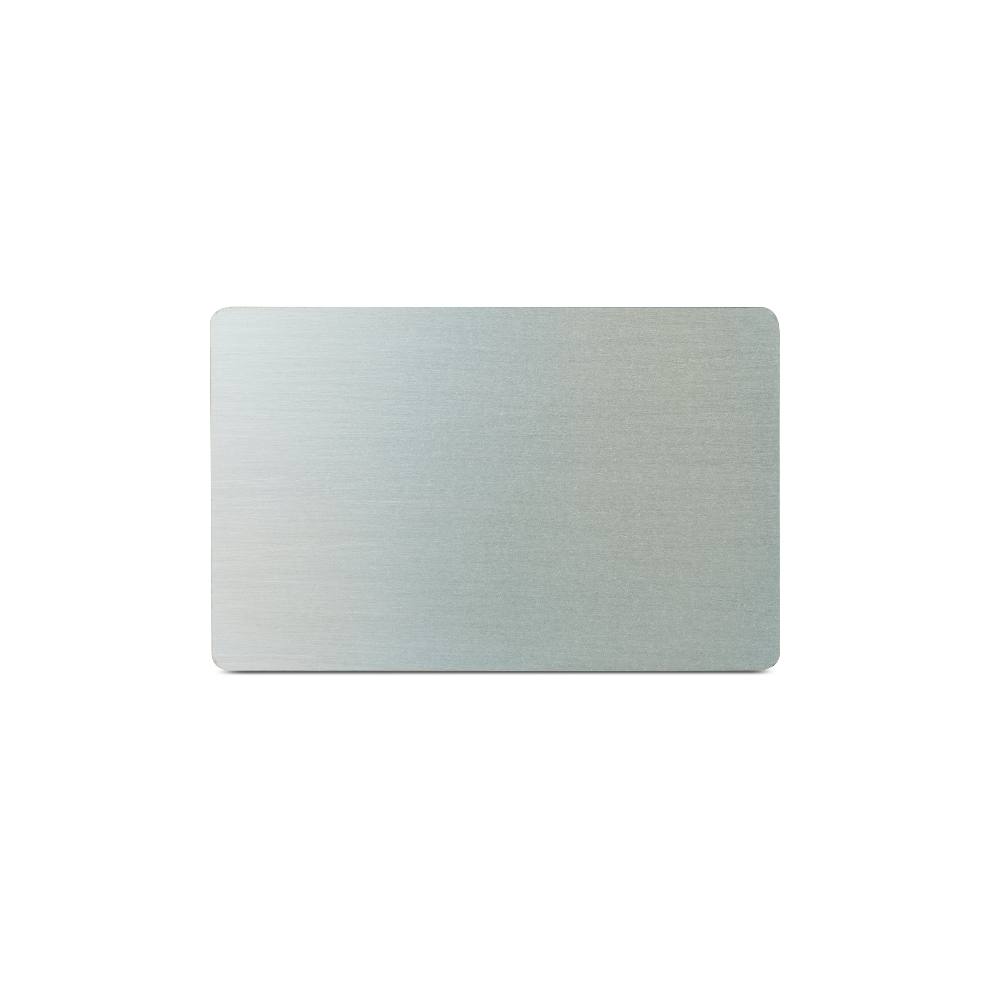 Online NFC-Visitenkarte - inkl. NFC-vCard Zugang - Metall/PVC - 85,6 x 54 mm - silber matt - bedruckbar