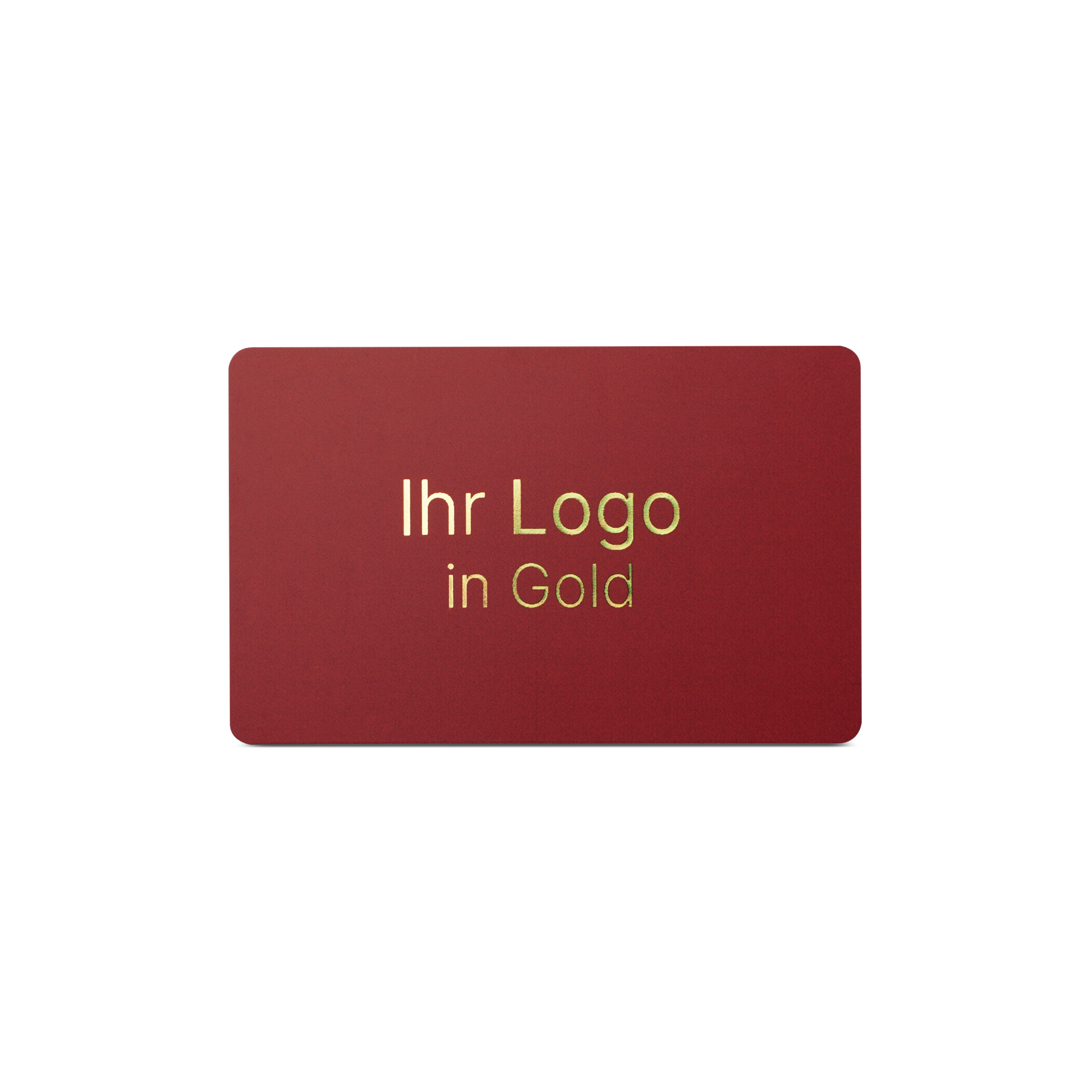 NFC Karte PVC - 85,6 x 54 mm - NTAG213 - 180 Byte - rot matt