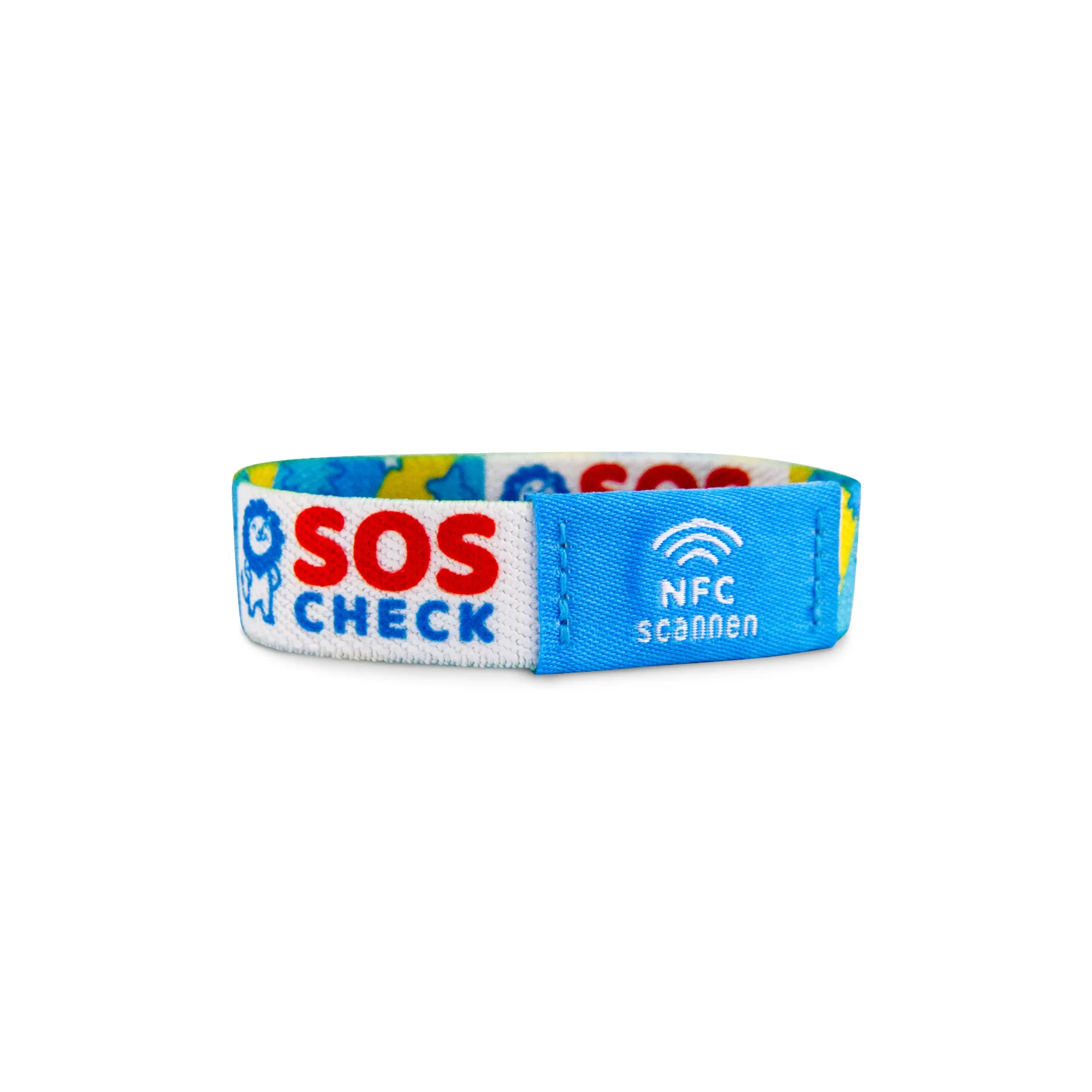 SOS-Check Bundle - Smartes Notfallset mit Armband, Anhänger und Karte - bunt