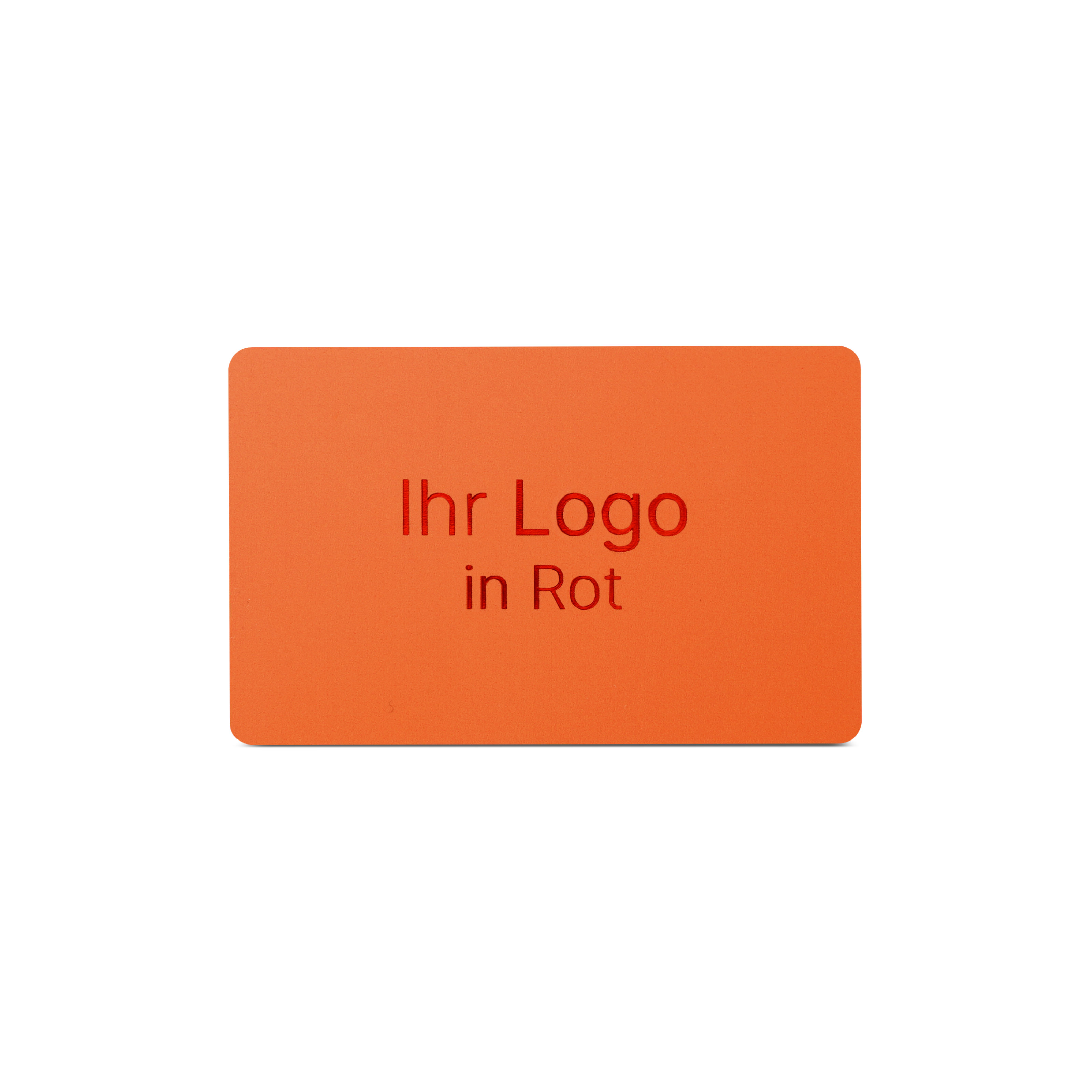 NFC Karte PVC - 85,6 x 54 mm - NTAG213 - 180 Byte - orange matt