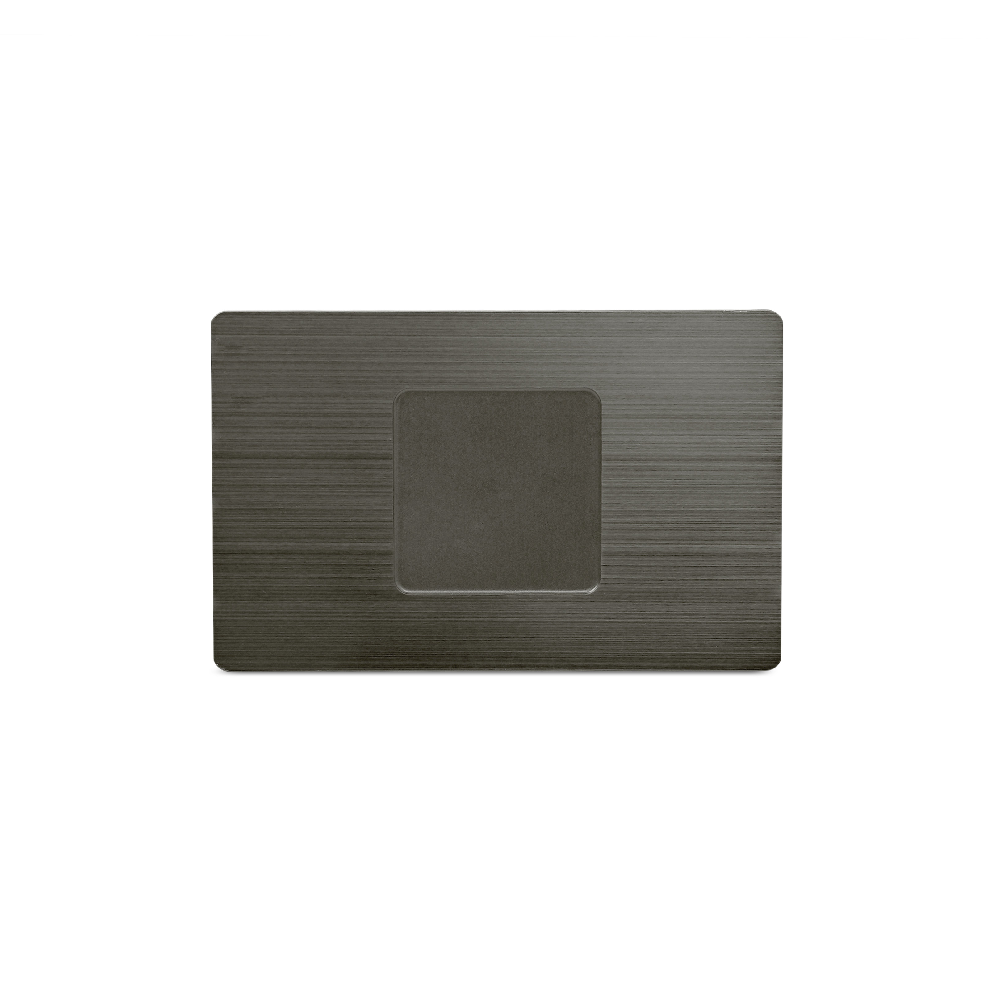NFC-vCard - Digitale Visitenkarte - inkl. NFC-vCard Zugang - Metall - 85,6 x 54 mm - anthrazit mit Gravur