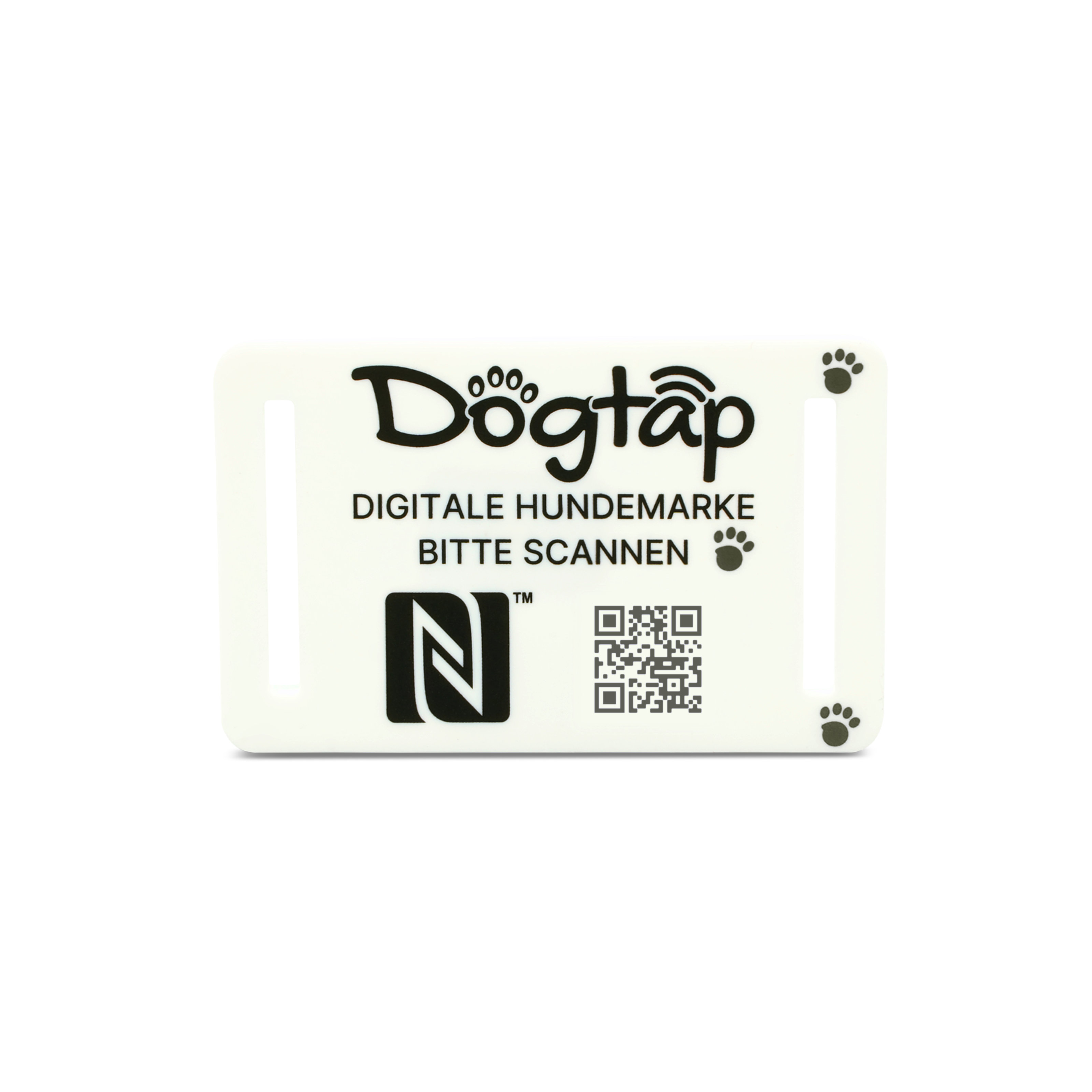 DOGTAP Light Small 50x30mm Die intelligente Hundemarke mit NFC Chip 