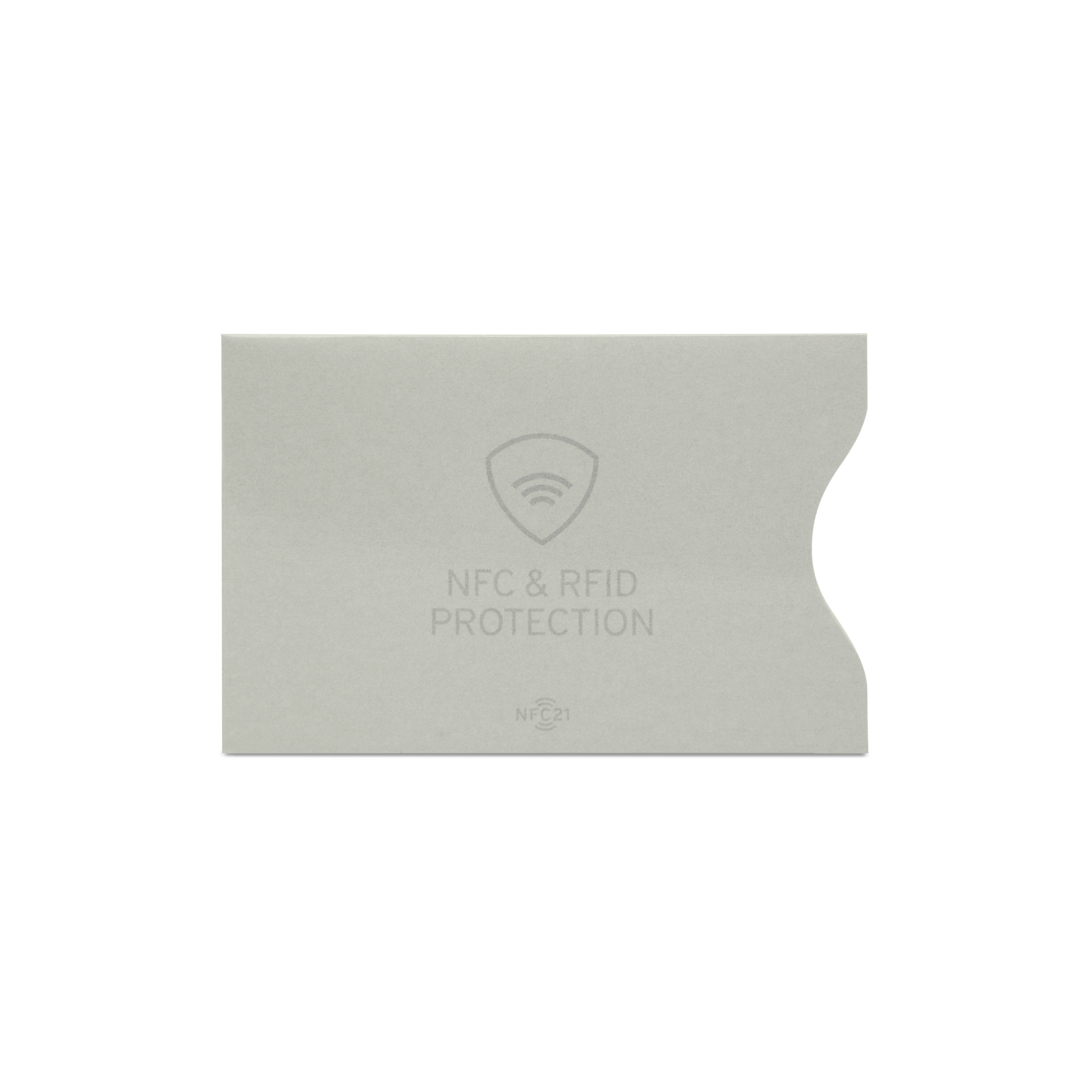 NFC- & RFID-Karten Schutzhülle − 90 x 60 mm − grau